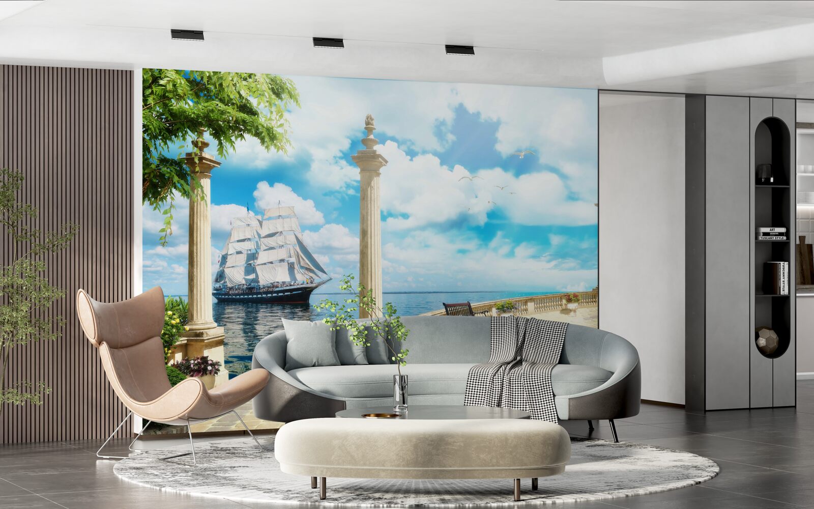 Fototapeta domek plażowy nad oceanem