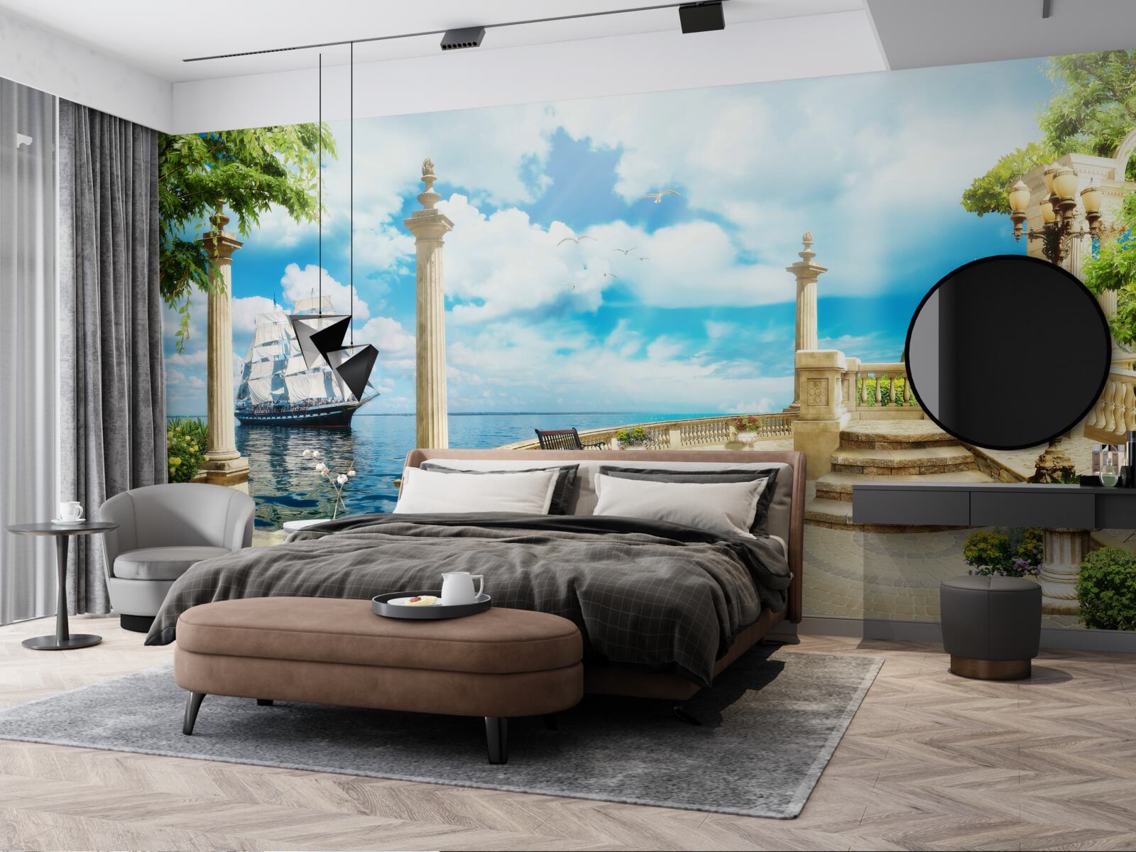 Fototapeta domek plażowy nad oceanem
