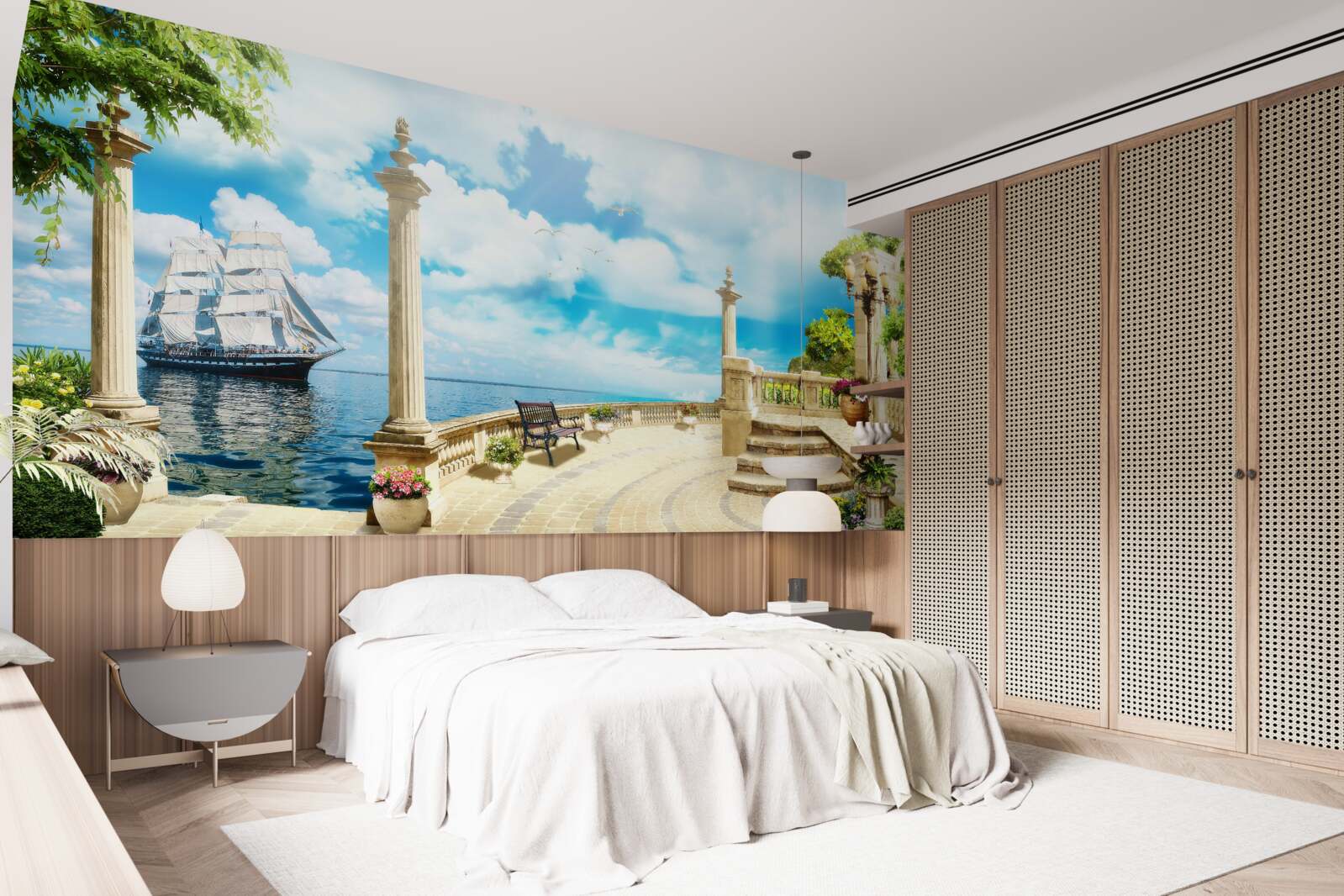 Fototapeta domek plażowy nad oceanem