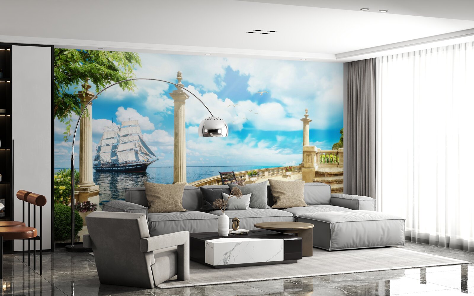 Fototapeta domek plażowy nad oceanem
