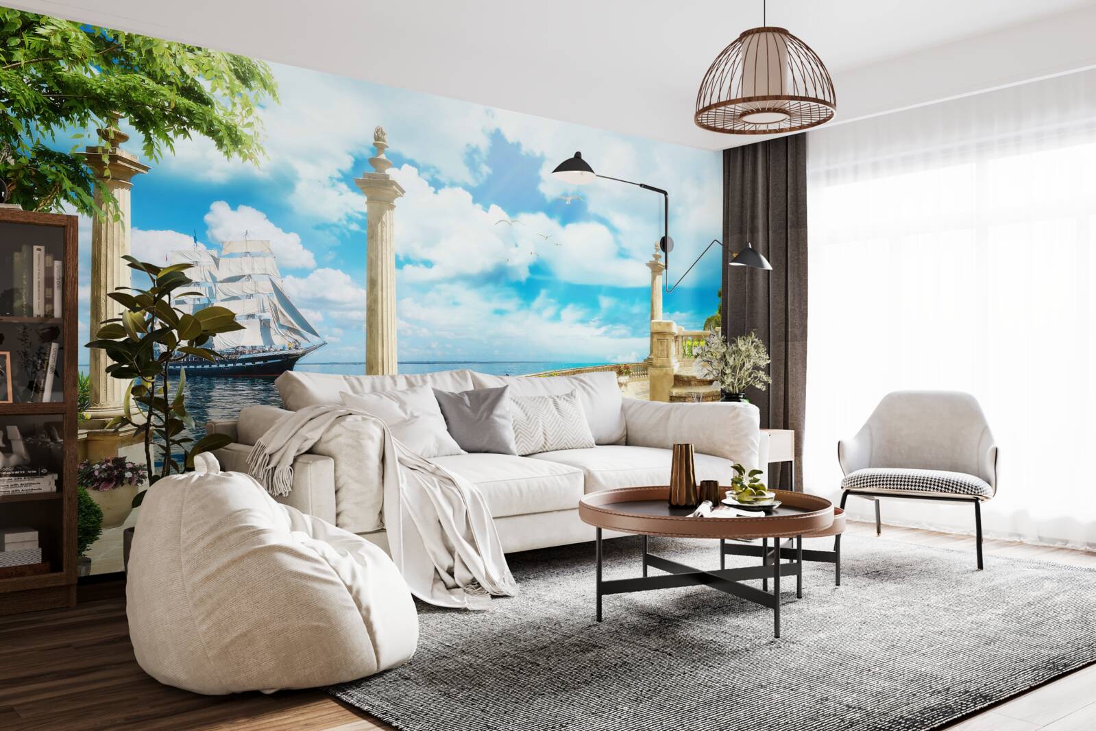 Fototapeta domek plażowy nad oceanem