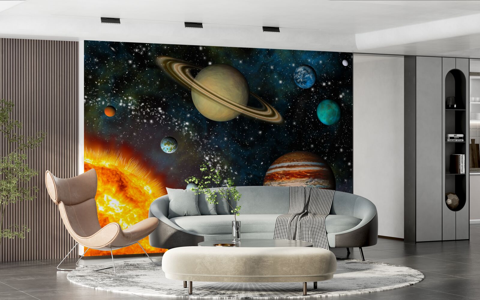 Fototapeta wymiary słońca i planet