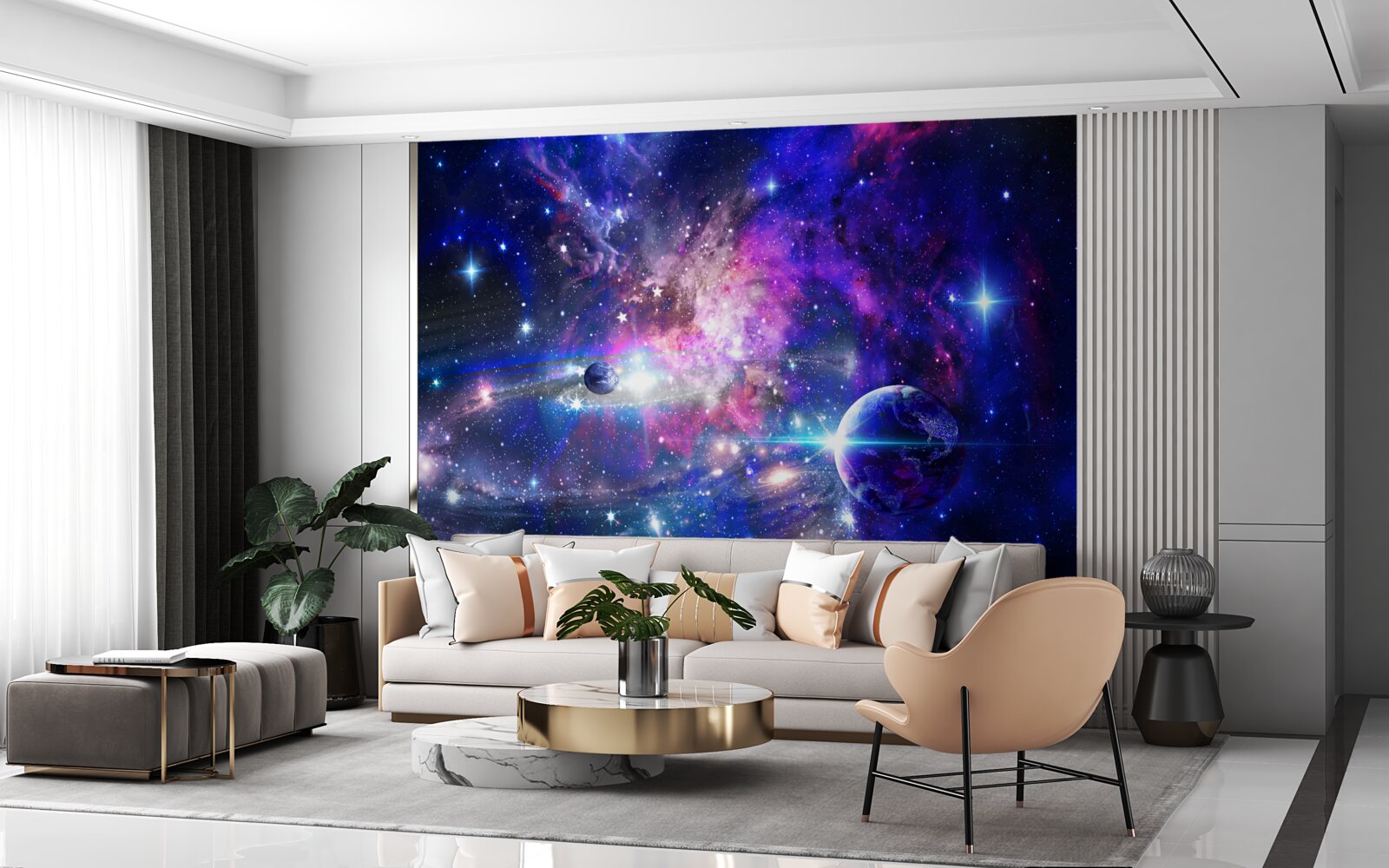 Fototapeta planety i galaktyki