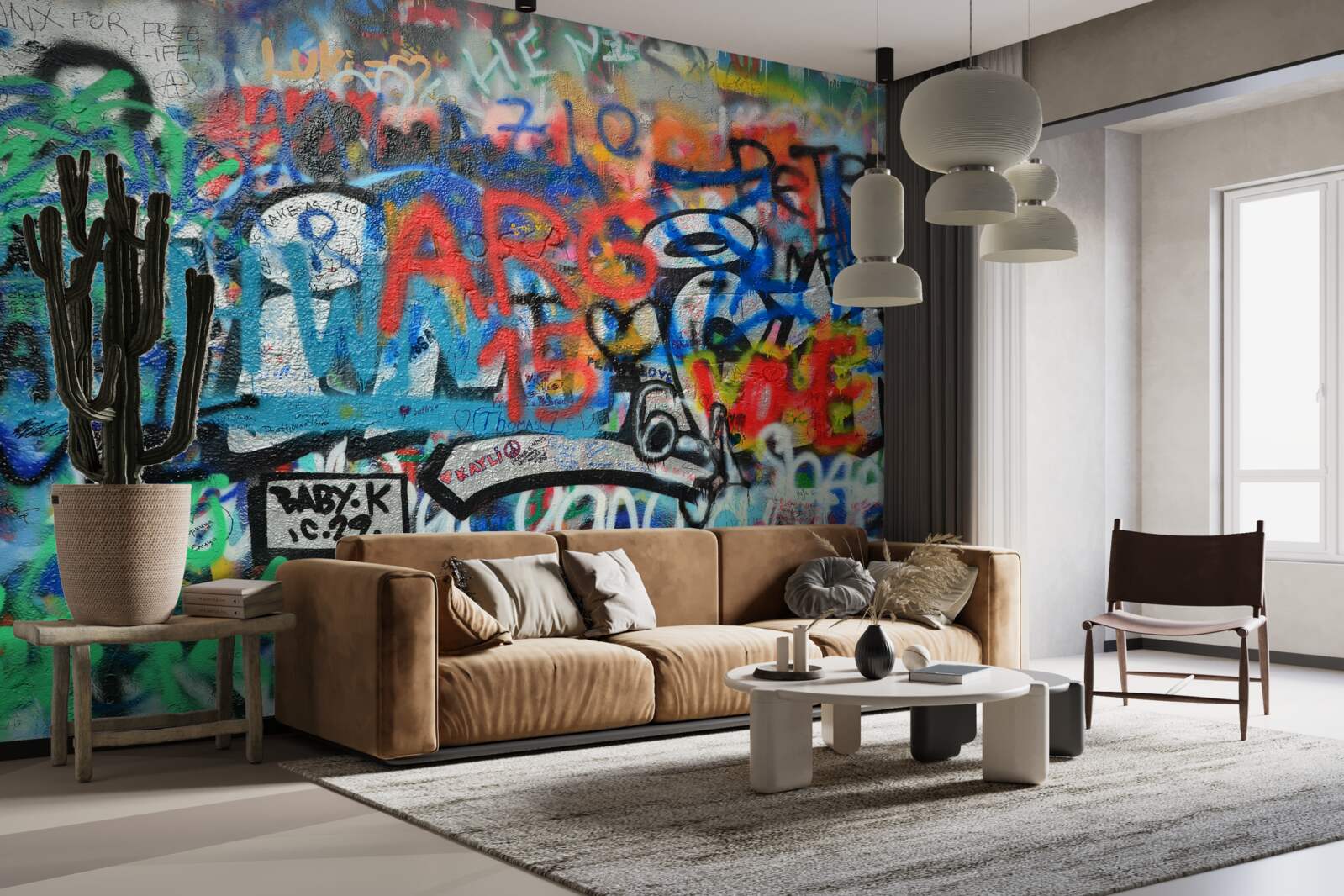 Fototapeta Ściana ozdobiona graffiti