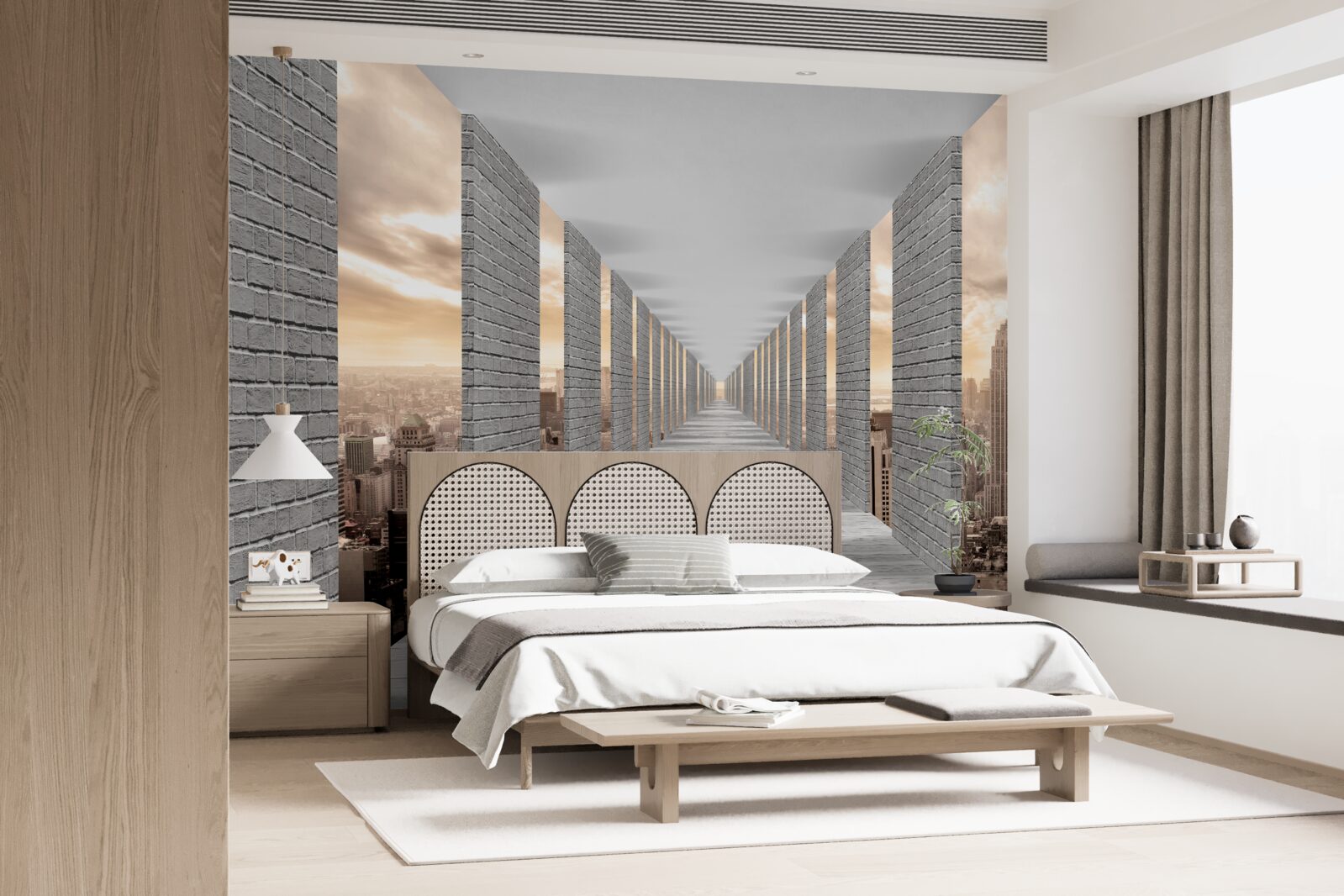 Fototapeta trójwymiarowy tunel znikający w oddali