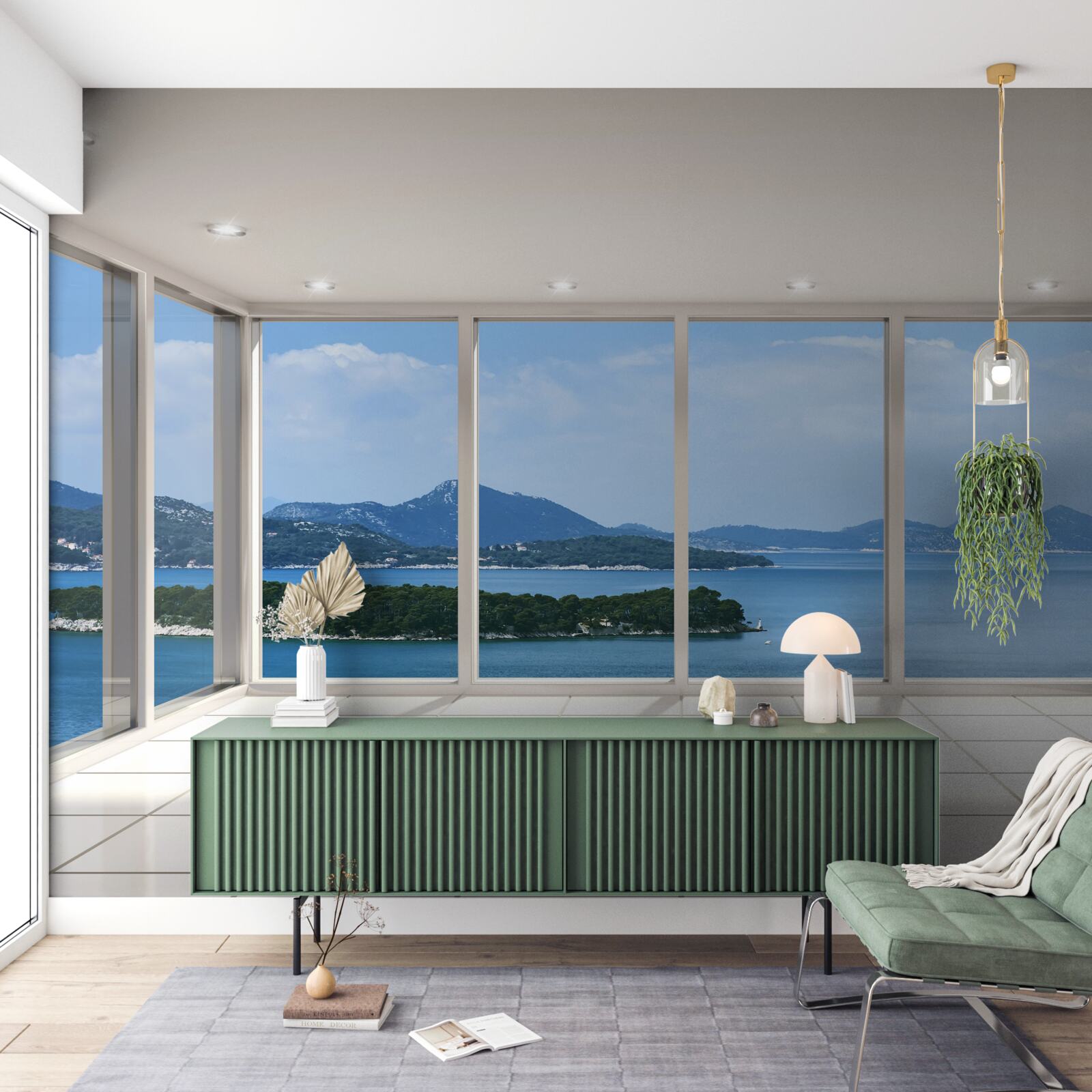 Fototapeta szeroka panorama oceanu