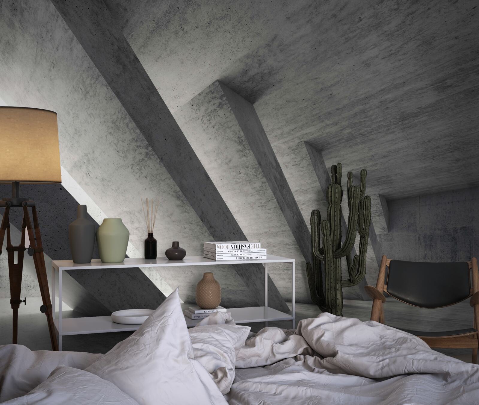 Fototapeta szary tunel w stylu architektonicznym