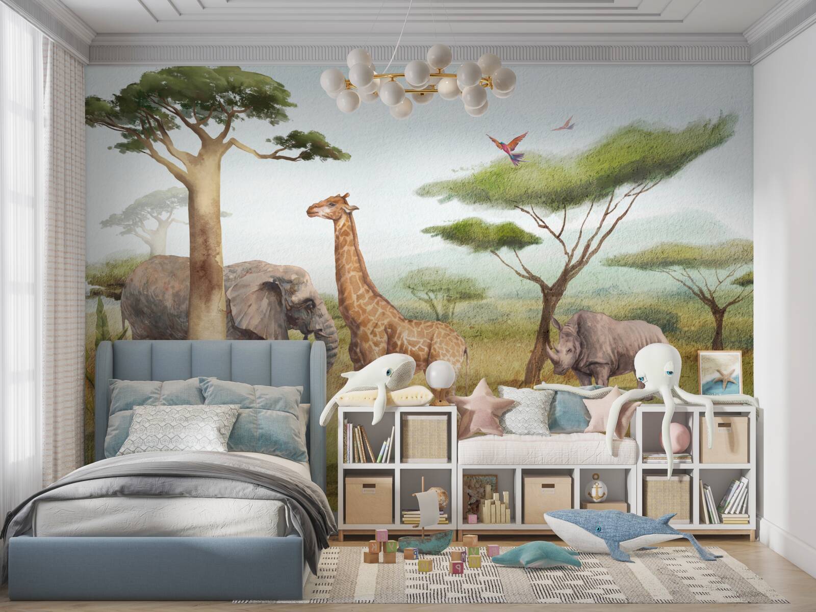 Fototapeta zwierzęta afryki na safari