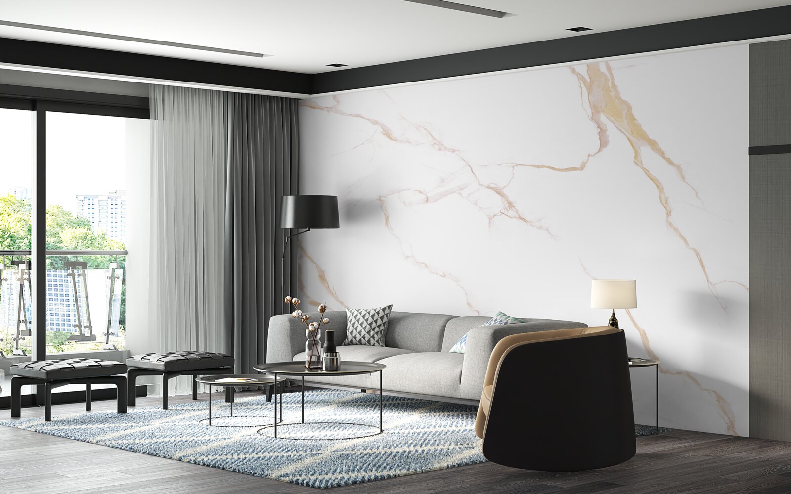 Fototapeta jasnobrązowe płytki porcelanowe