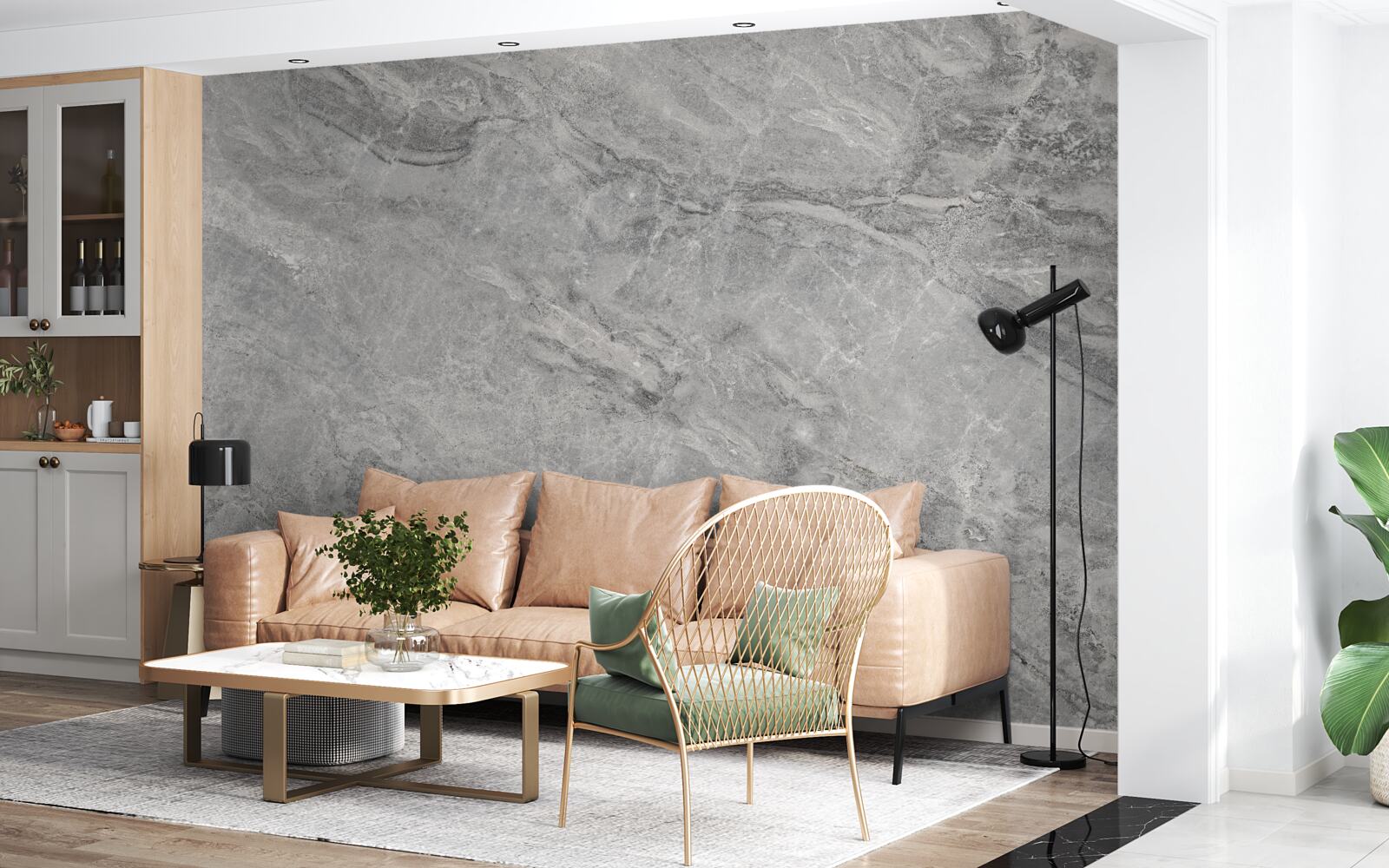 Fototapeta szare płytki porcelanowe z rozmytymi krawędziami
