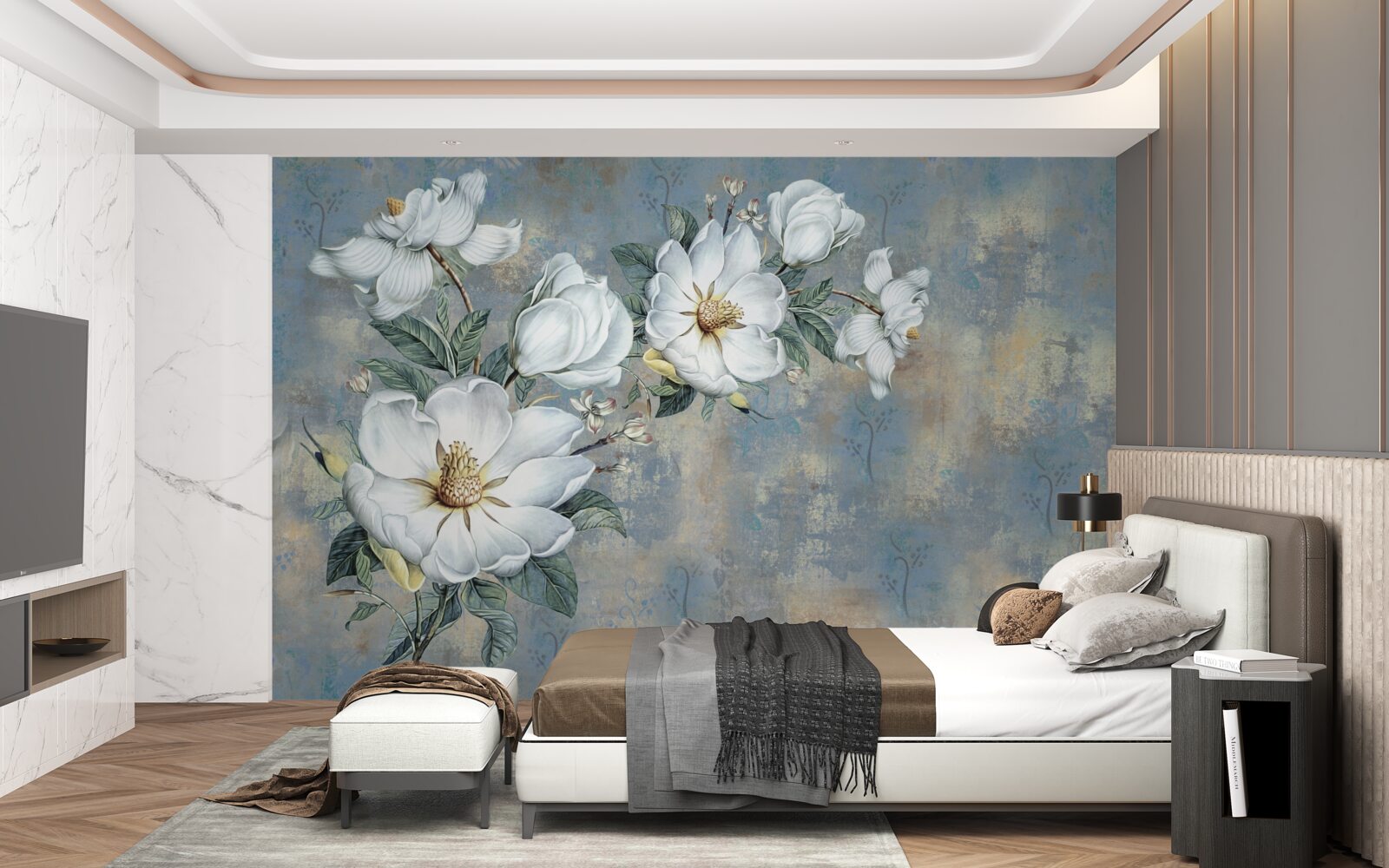 Fototapeta kwitnąca magnolia