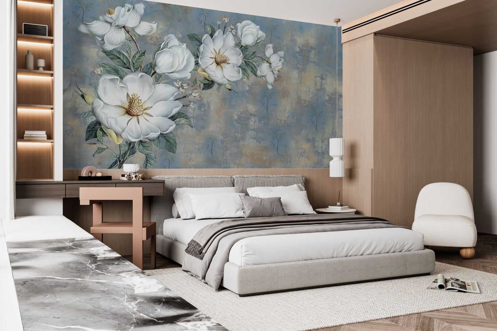 Fototapeta kwitnąca magnolia