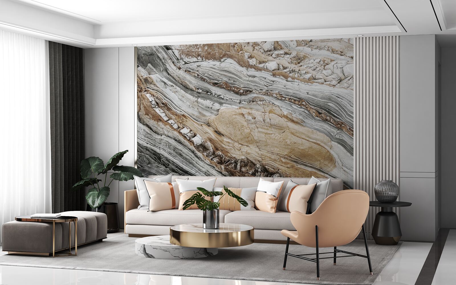 Fototapeta 3d rockowe graffiti na ścianach