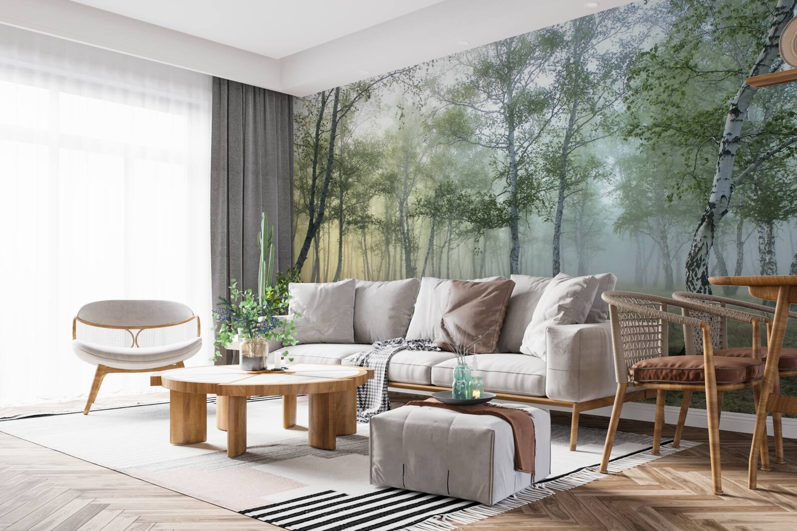 Fototapeta zielony kolor, naturalne elementy i naturalna ulga