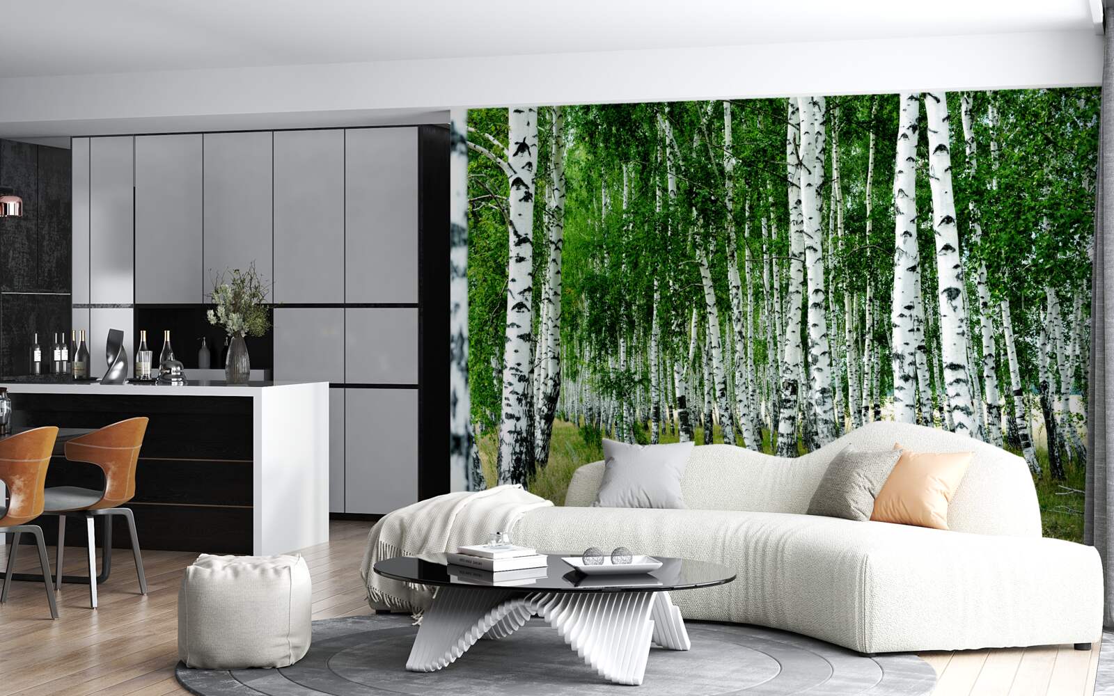 Fototapeta gaj brzozowy