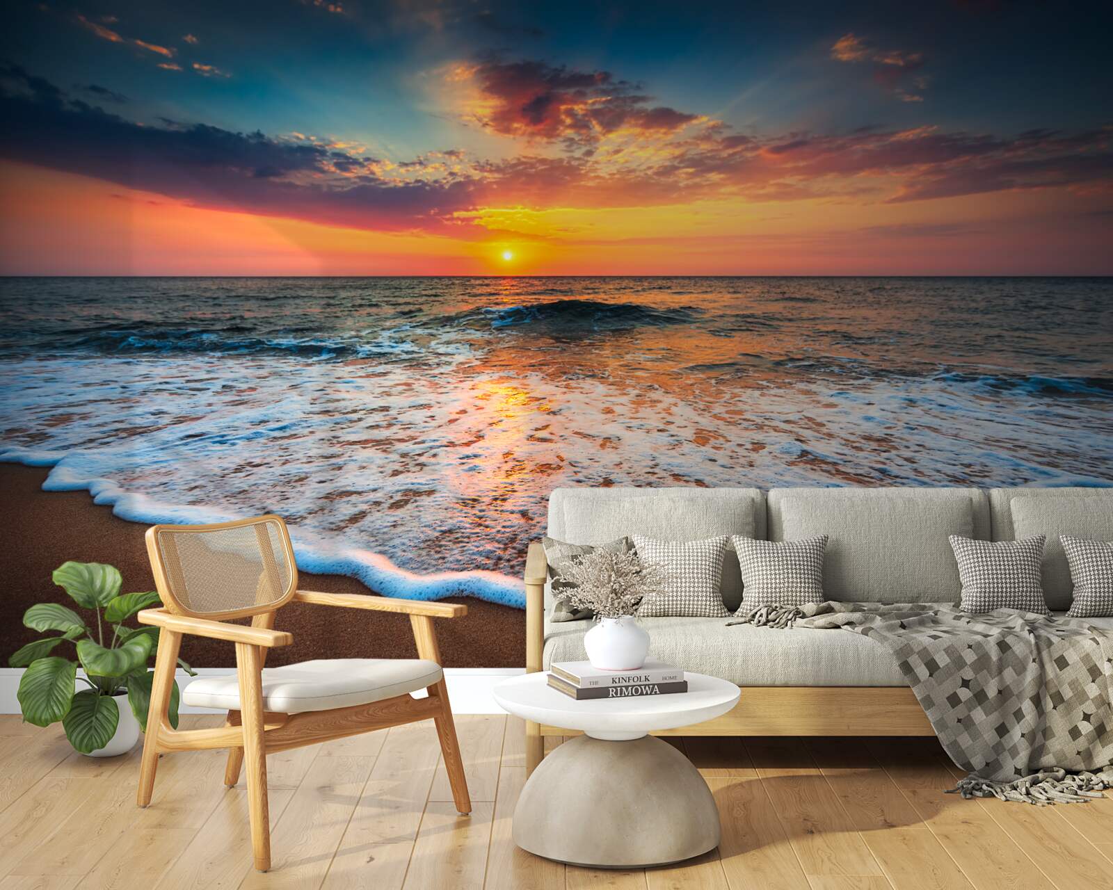 Fototapeta zachód słońca nad oceanem