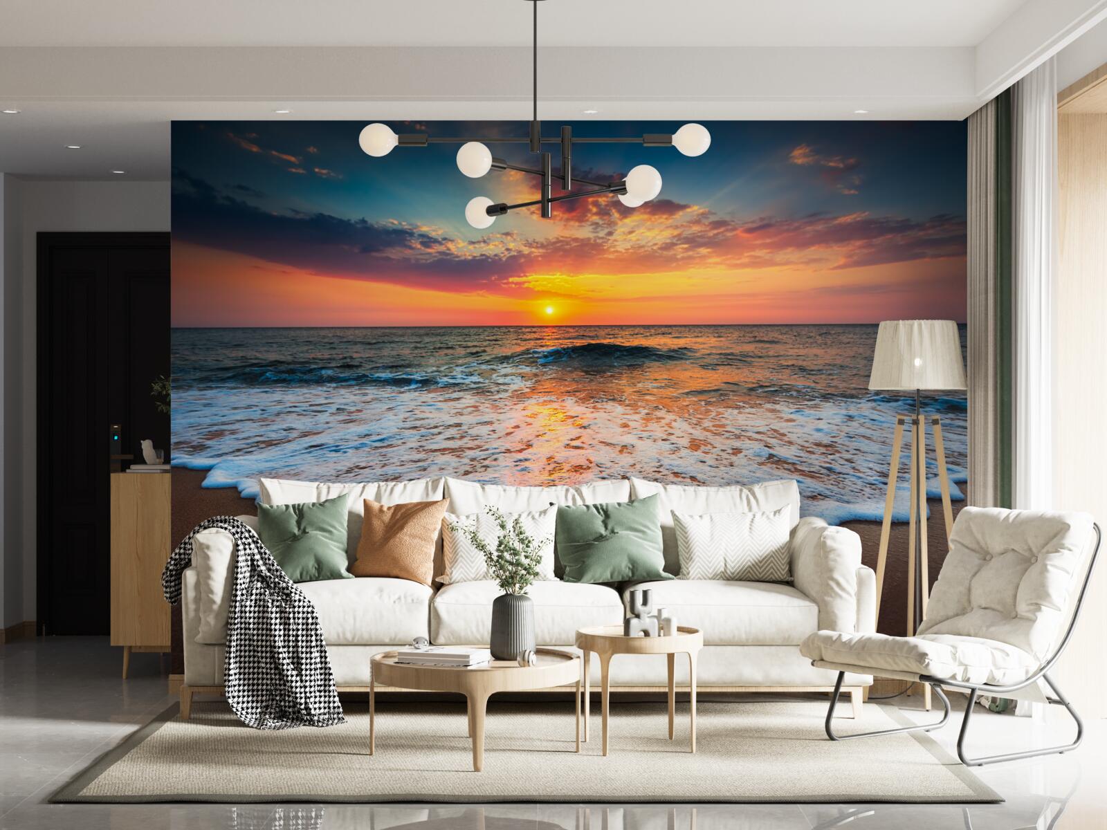 Fototapeta zachód słońca nad oceanem