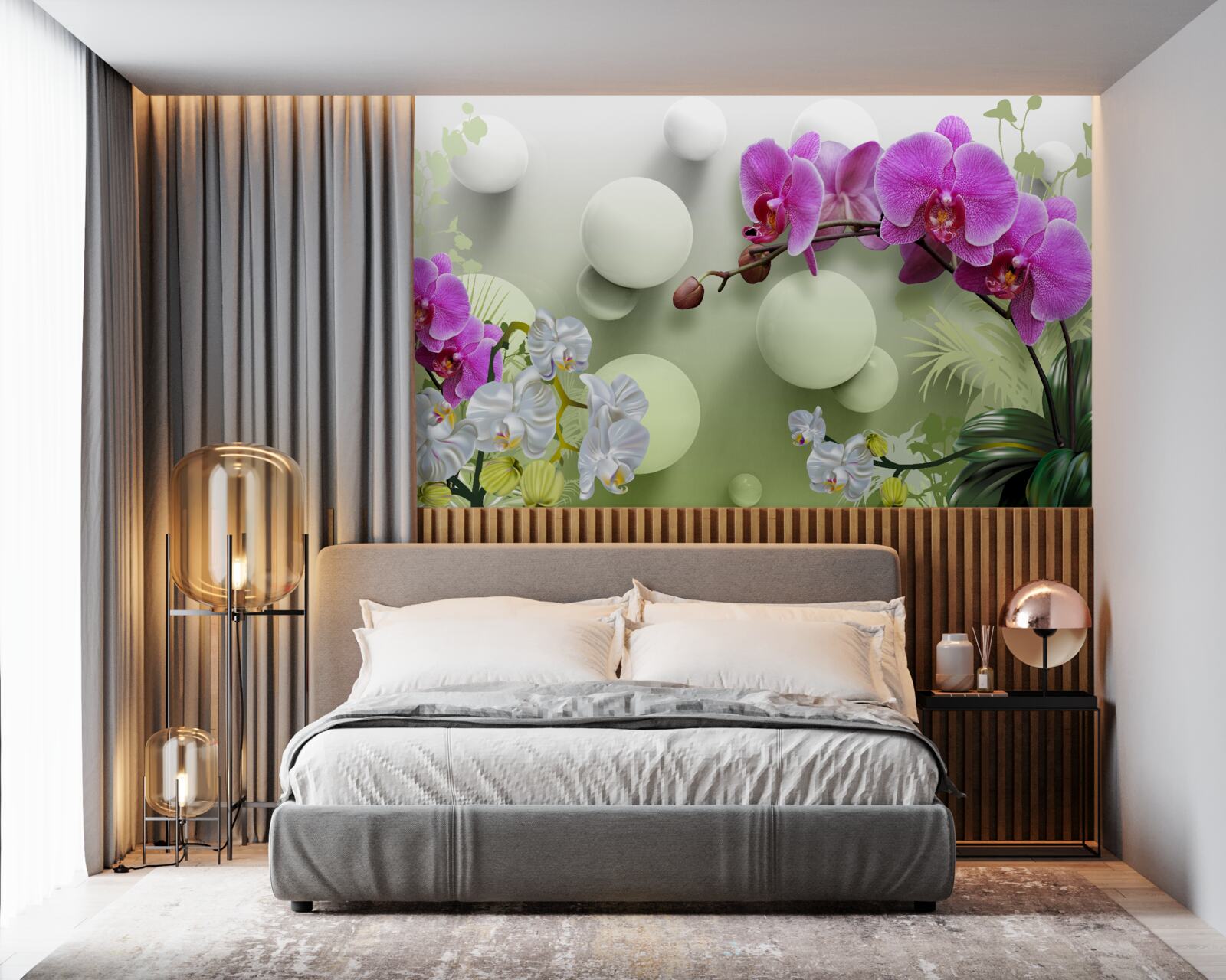 Fototapeta liliowa orchidea