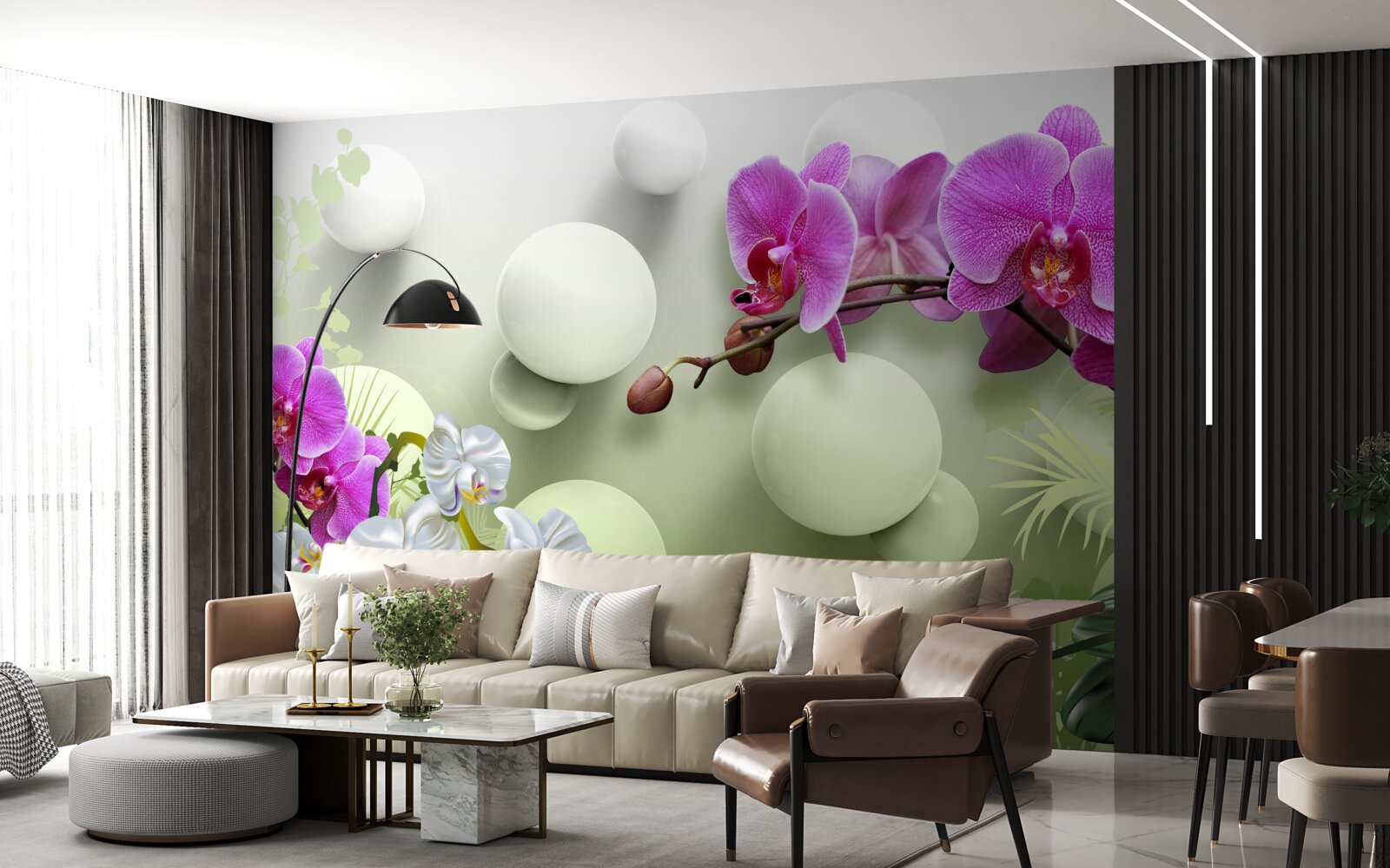 Fototapeta liliowa orchidea