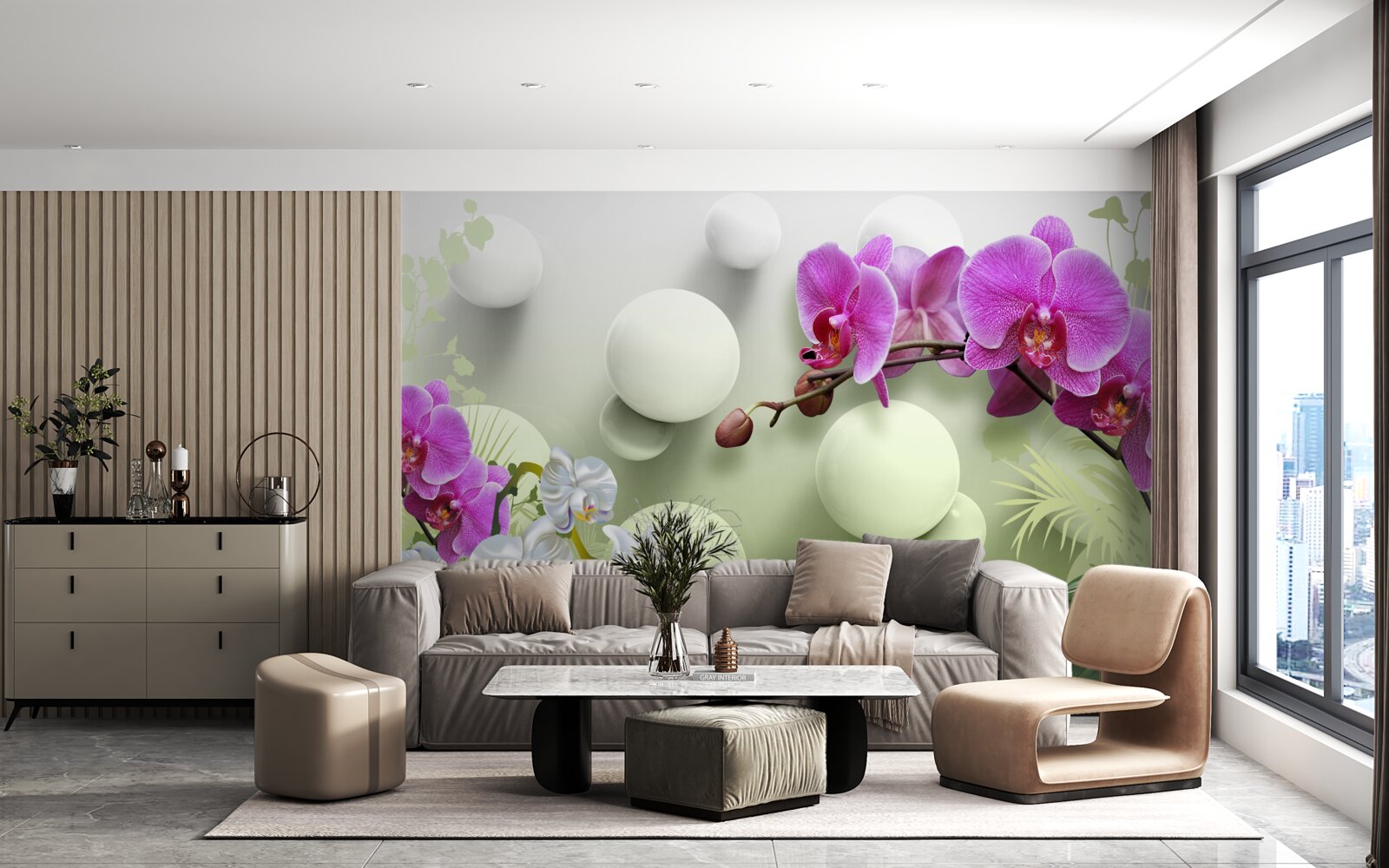 Fototapeta liliowa orchidea