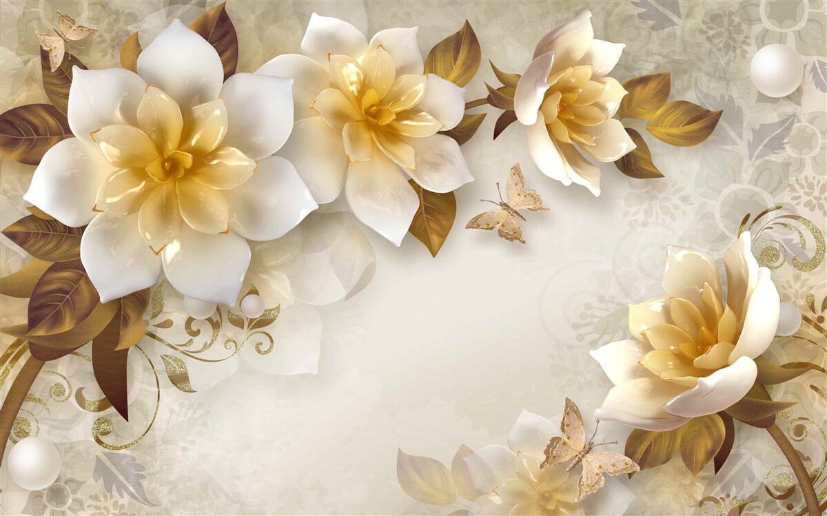 Fototapeta kwiaty porcelanowe