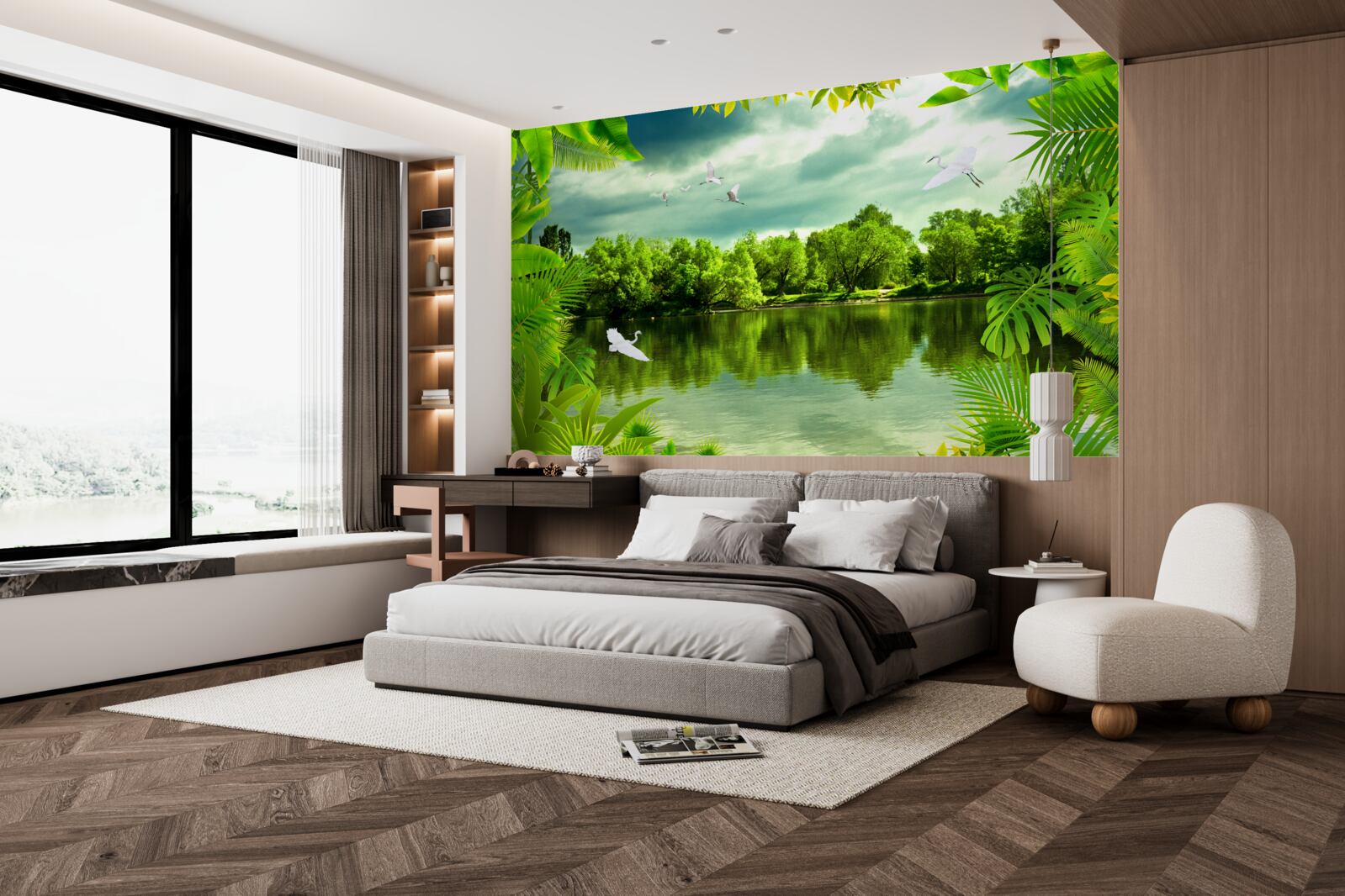 Fototapeta panorama lustra wodnego