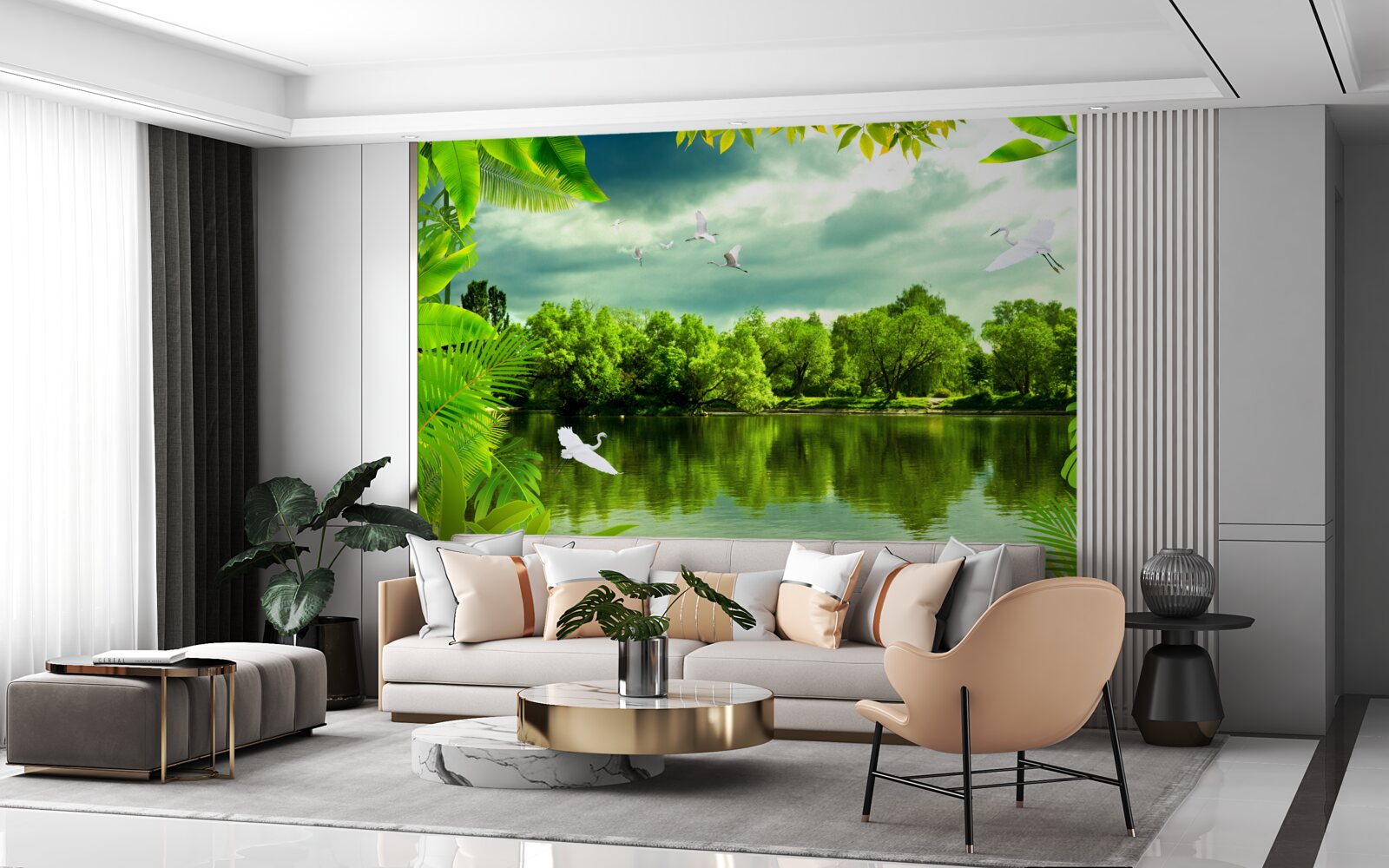 Fototapeta panorama lustra wodnego