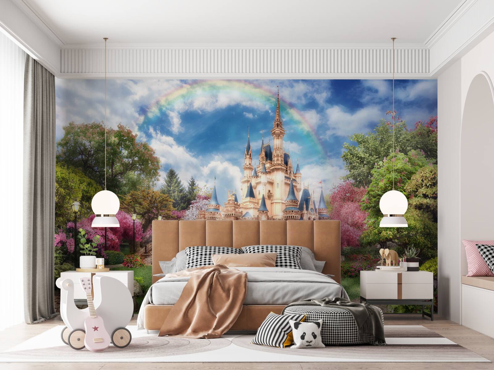 Fototapeta zamek ogrodowy