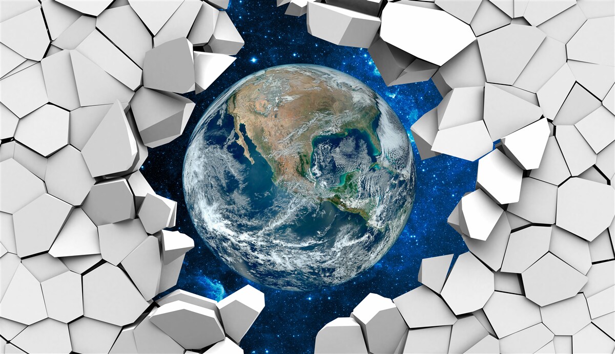 Fototapeta ziemia jest trzecią planetą