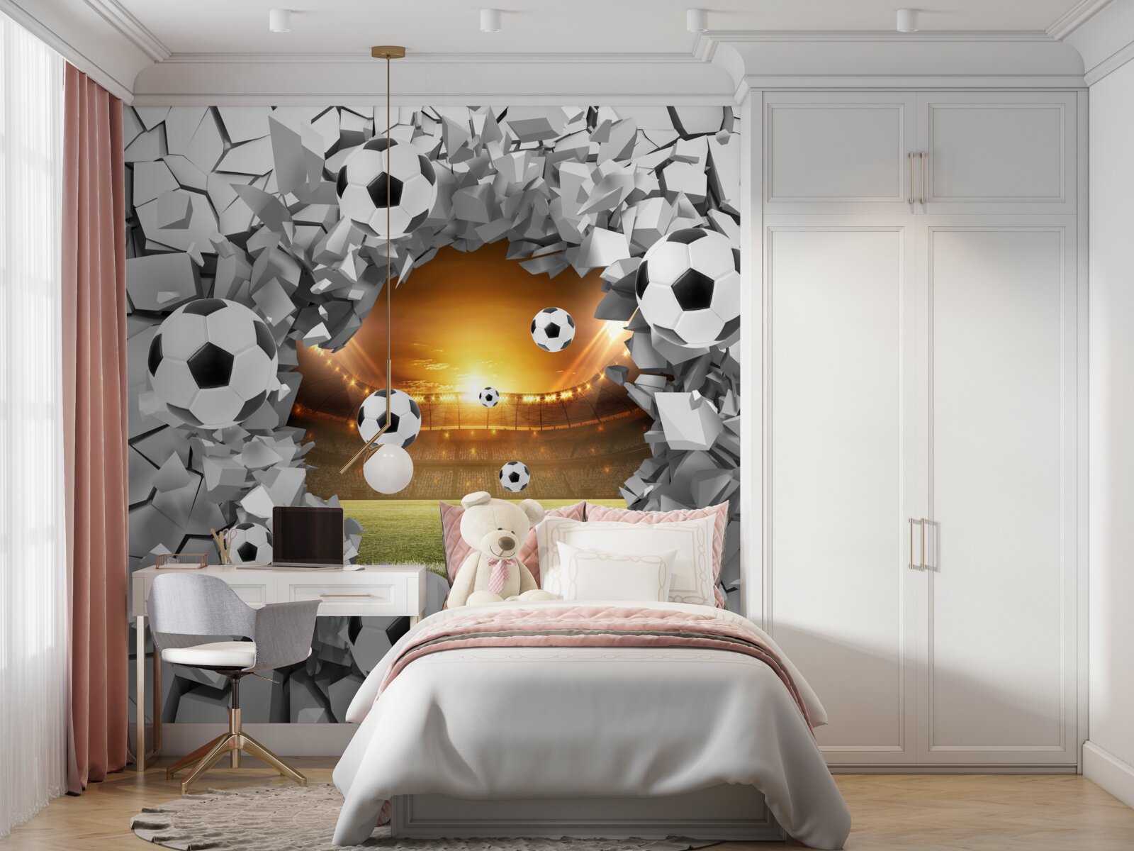 Fototapeta kule 3d i pojemnik