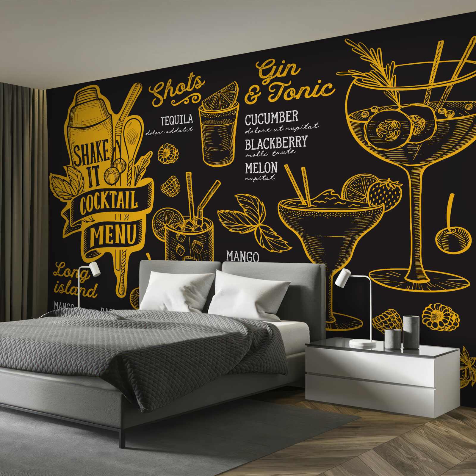 Fototapeta menu koktajlowe