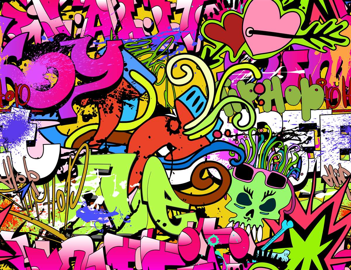 Fototapeta graffiti na ulicach