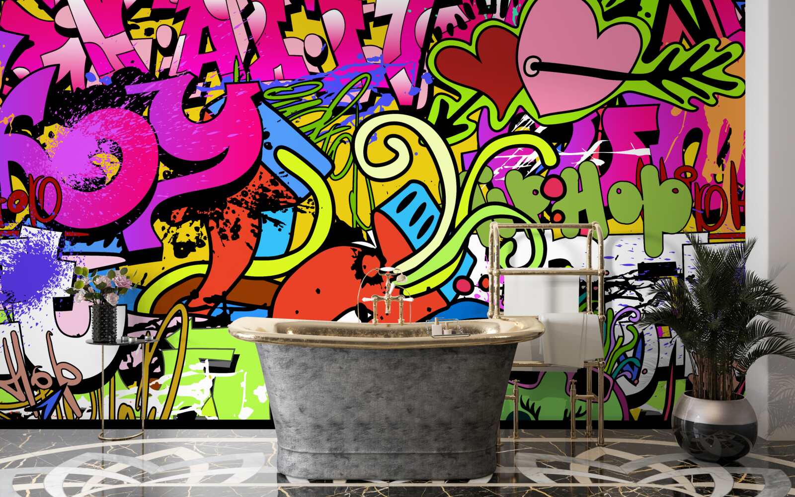 Fototapeta graffiti na ulicach
