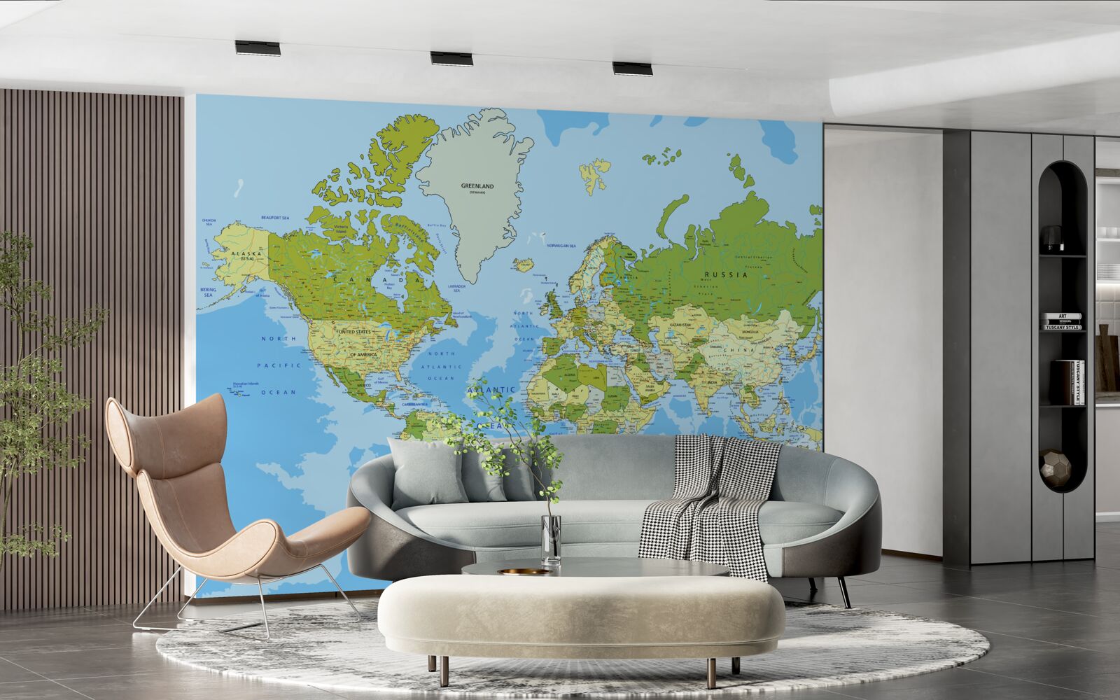 Fototapeta mapa świata zawierająca informacje