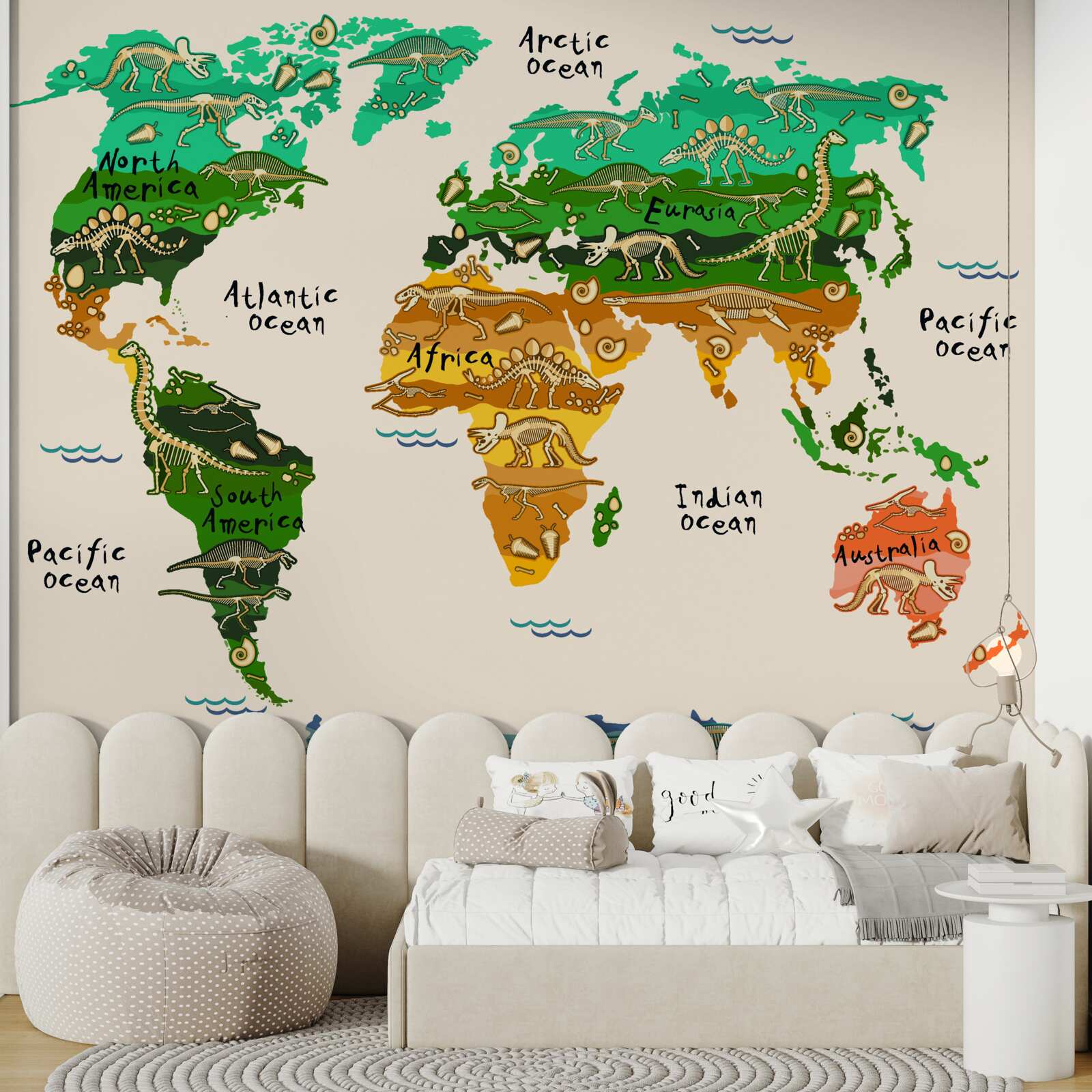 Fototapeta mapa świata w nietypowym wydaniu