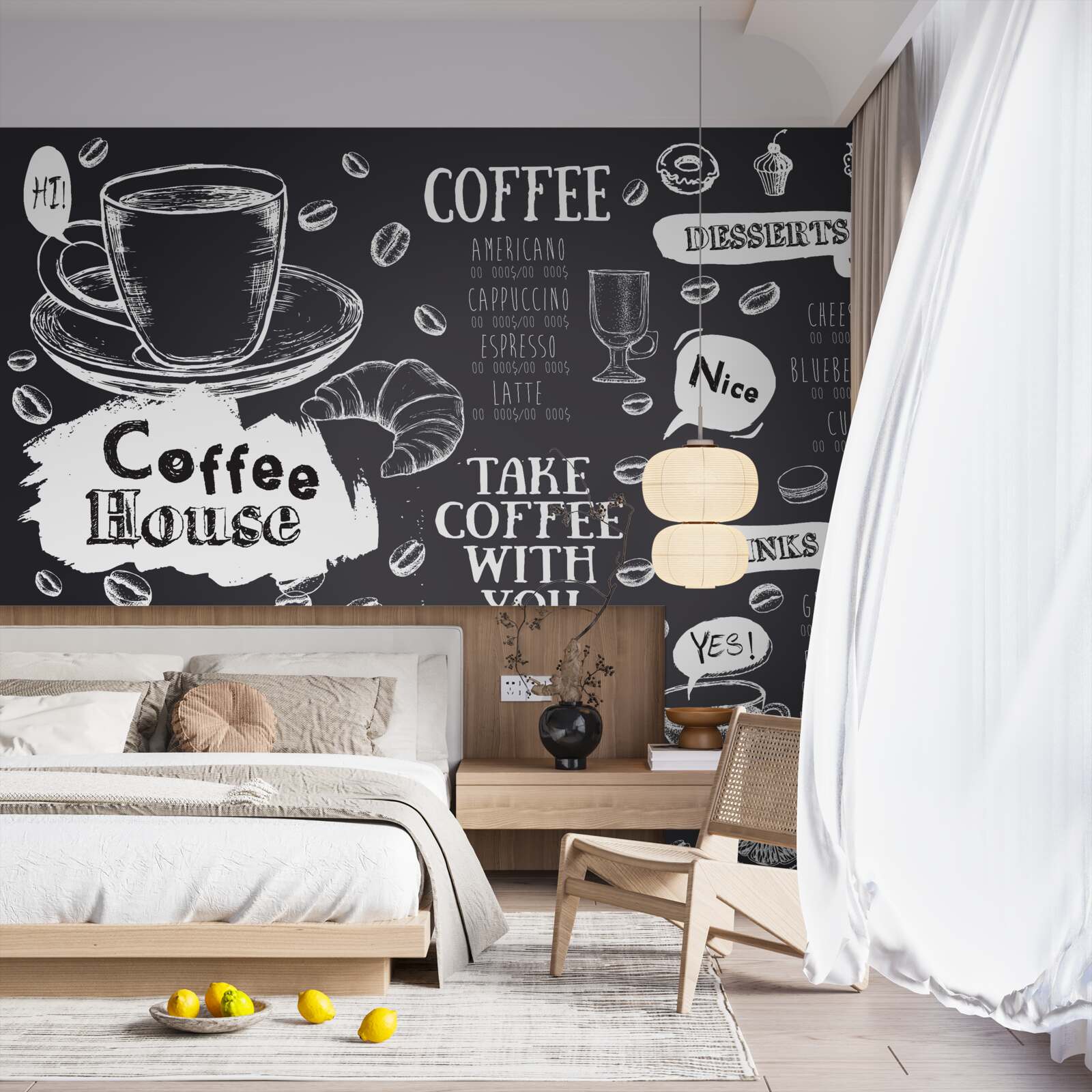 Fototapeta menu kawiarni