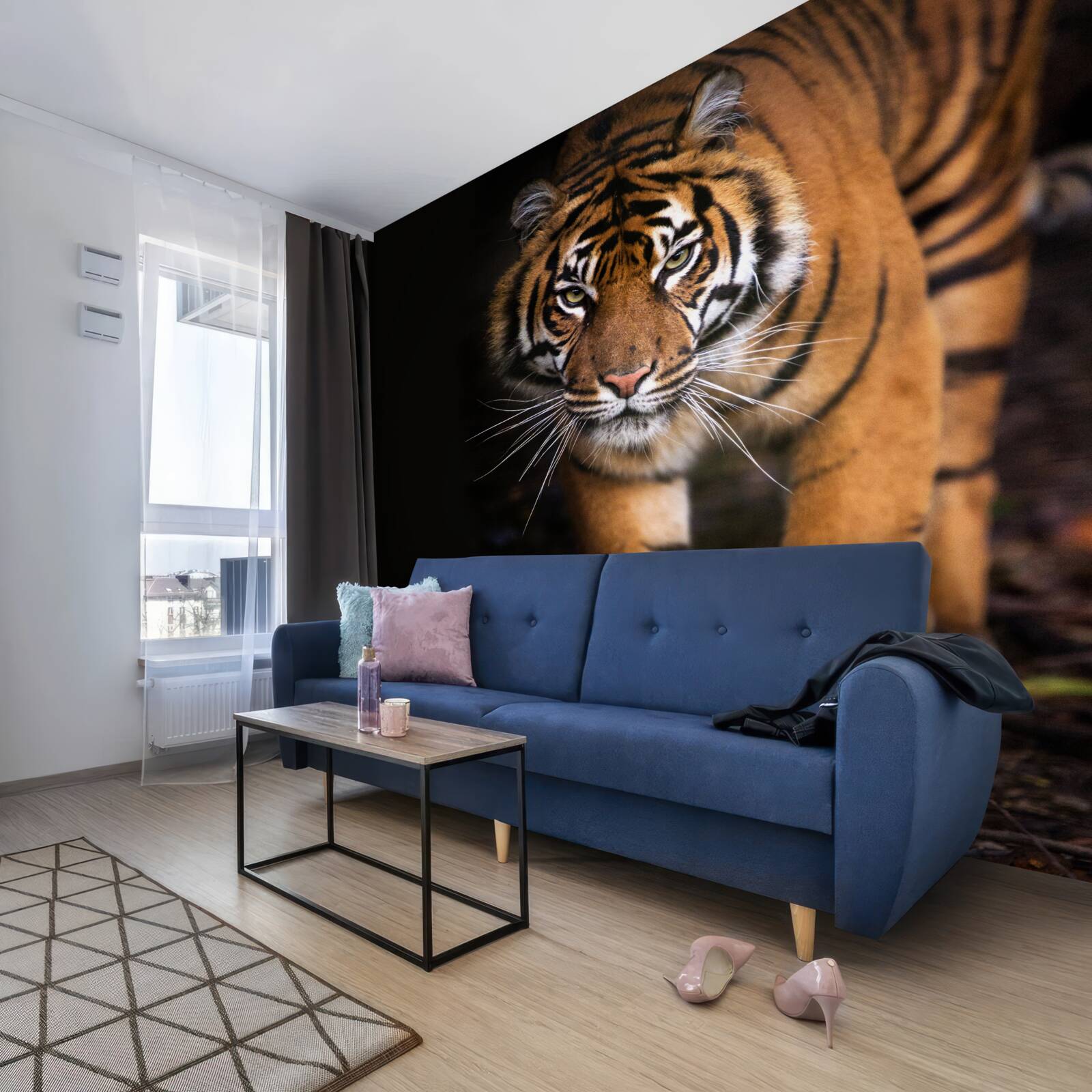 Fototapeta tygrys porusza się niezauważony