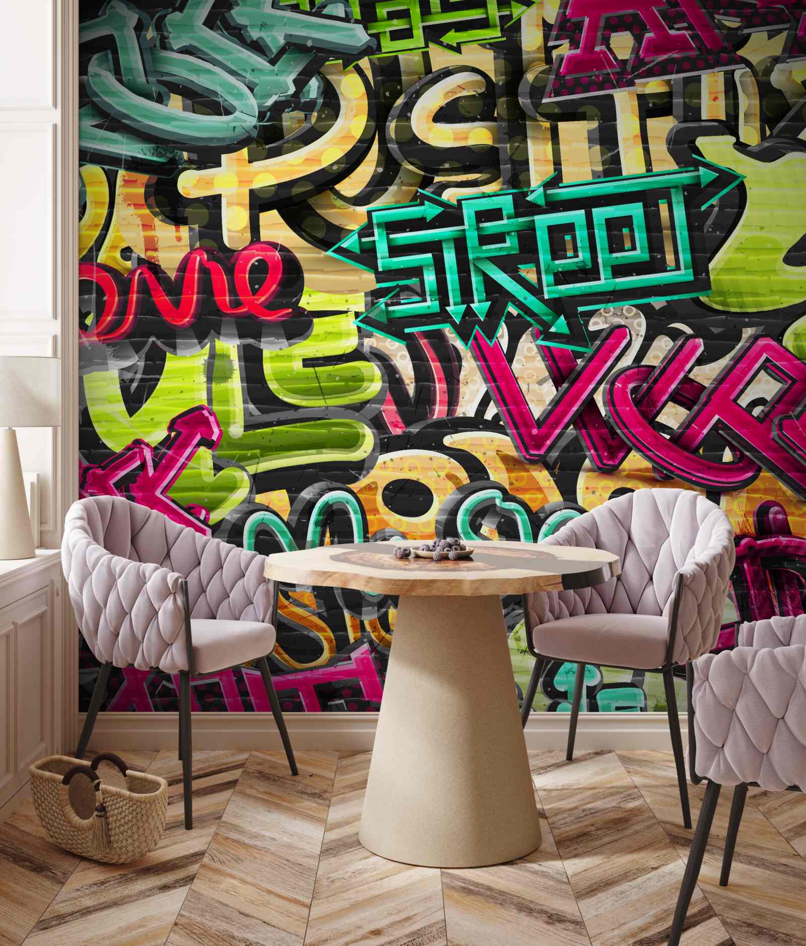 Fototapeta napis w stylu graffiti