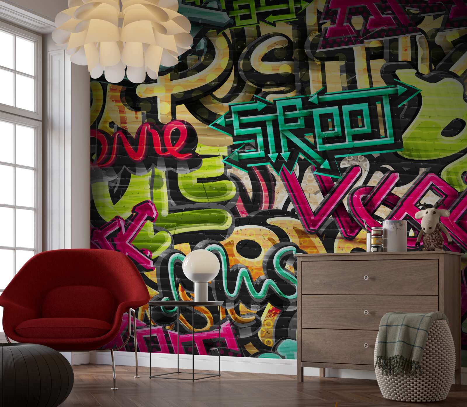 Fototapeta napis w stylu graffiti