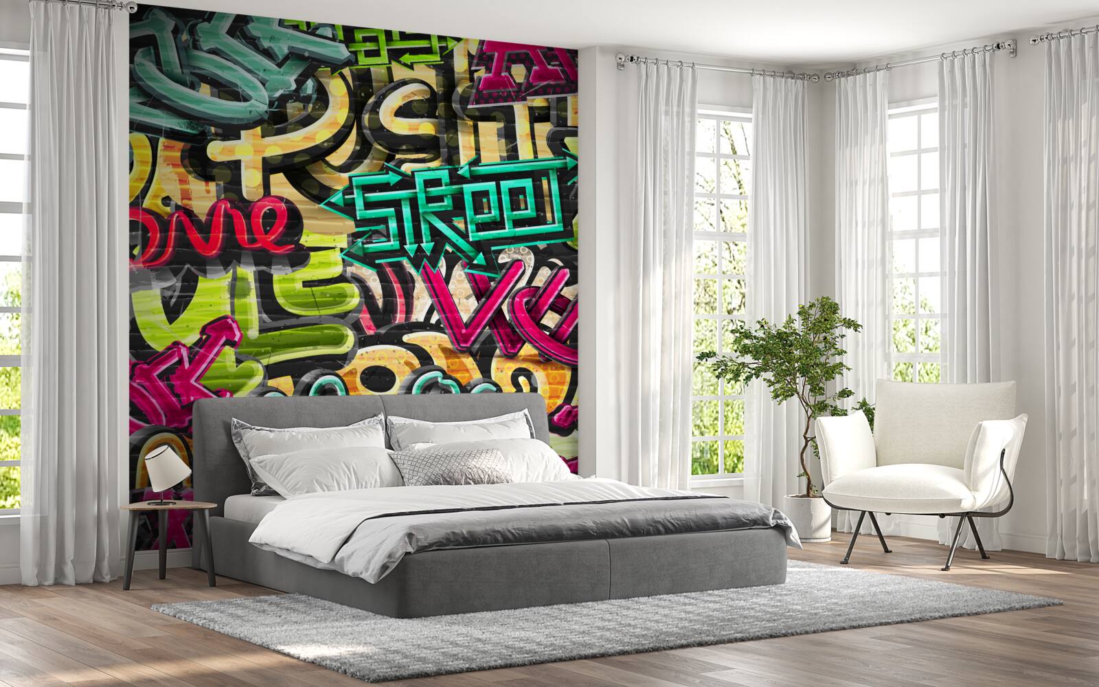Fototapeta napis w stylu graffiti