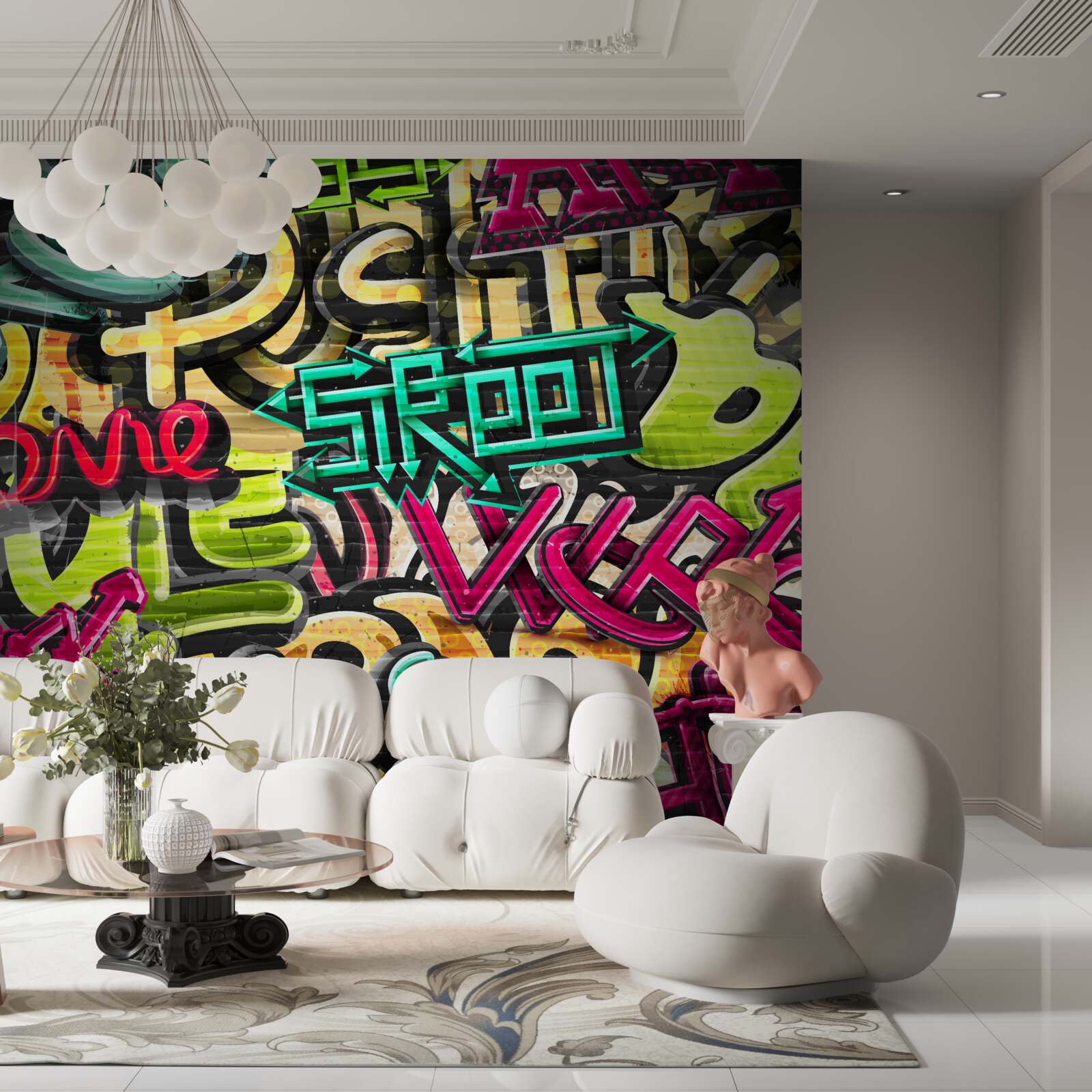 Fototapeta napis w stylu graffiti