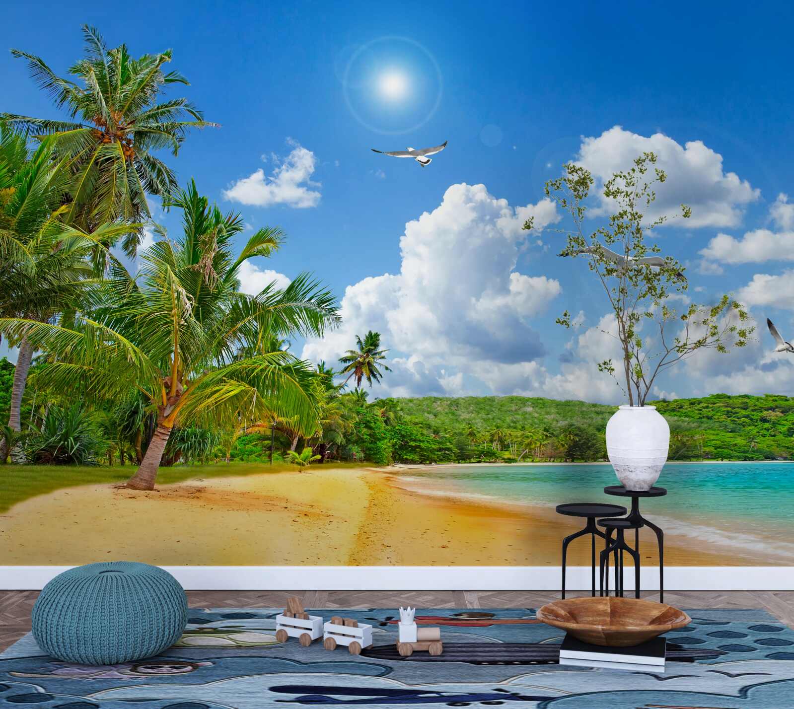 Fototapeta tropikalna plaża nad morzem, jak raj