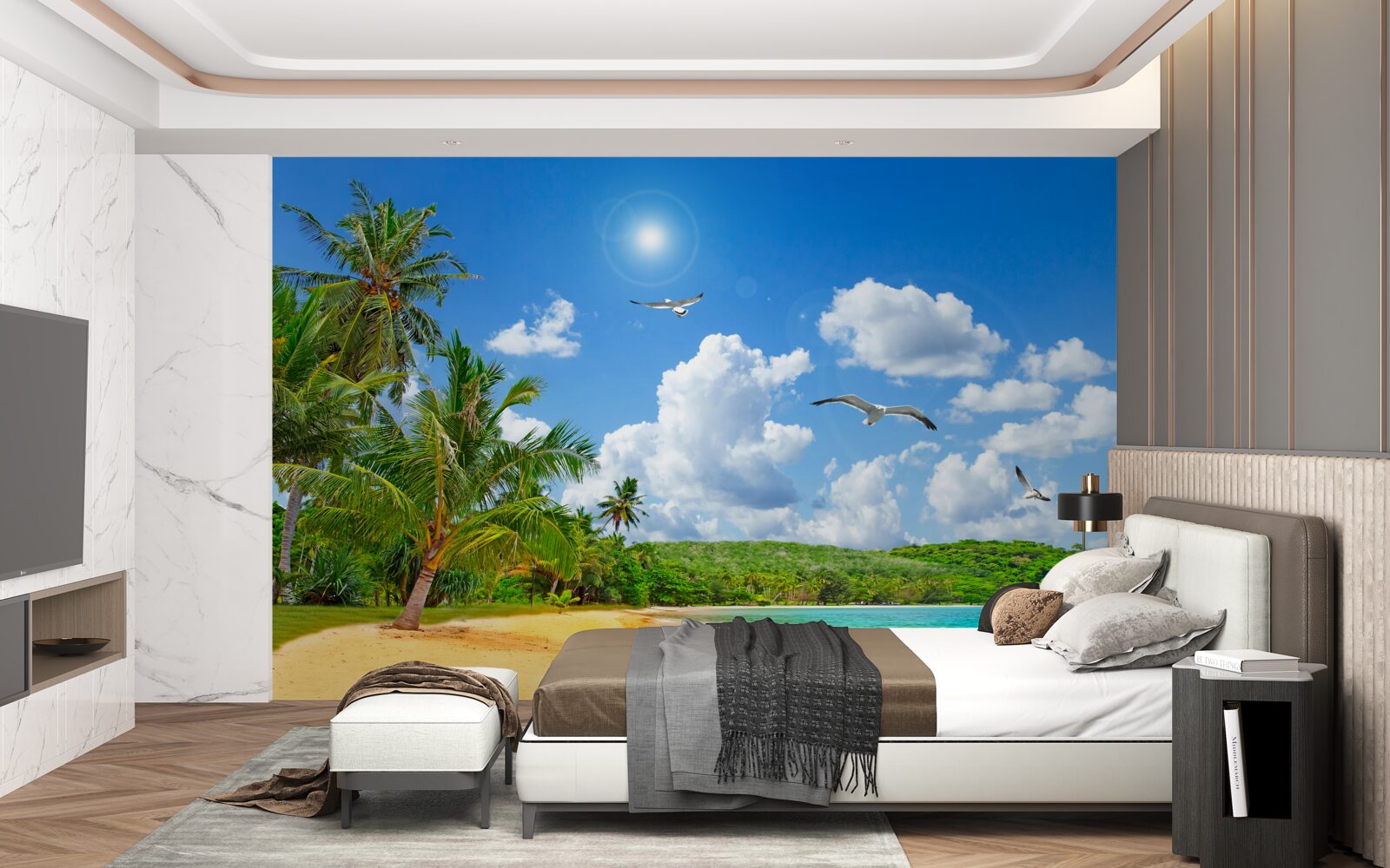 Fototapeta tropikalna plaża nad morzem, jak raj