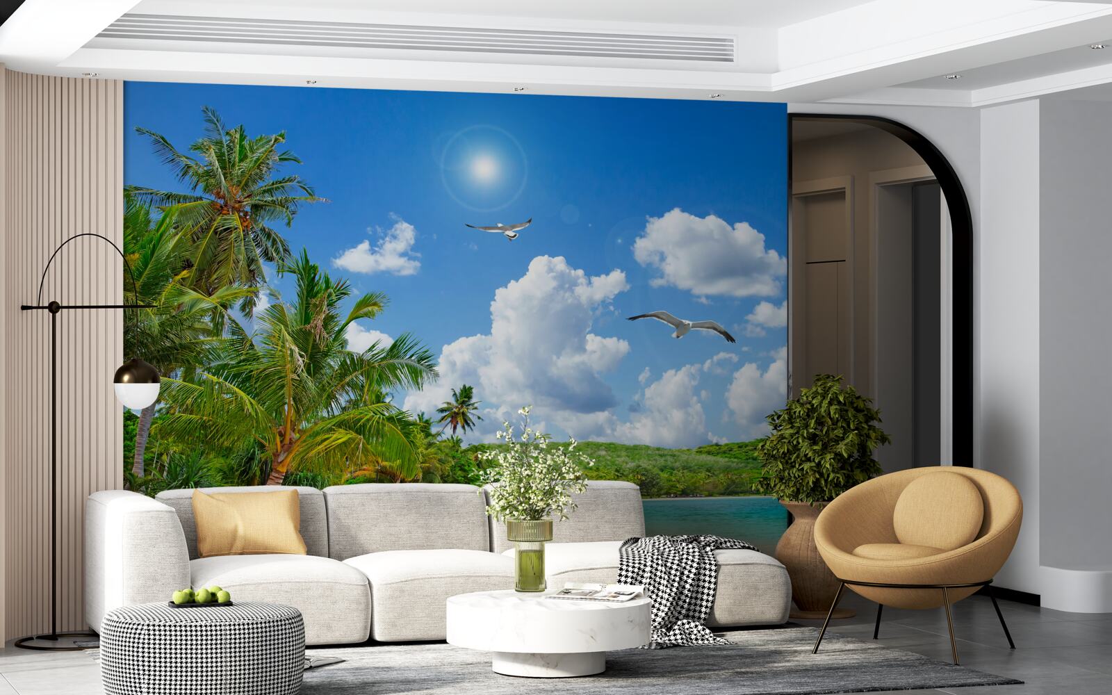 Fototapeta tropikalna plaża nad morzem, jak raj