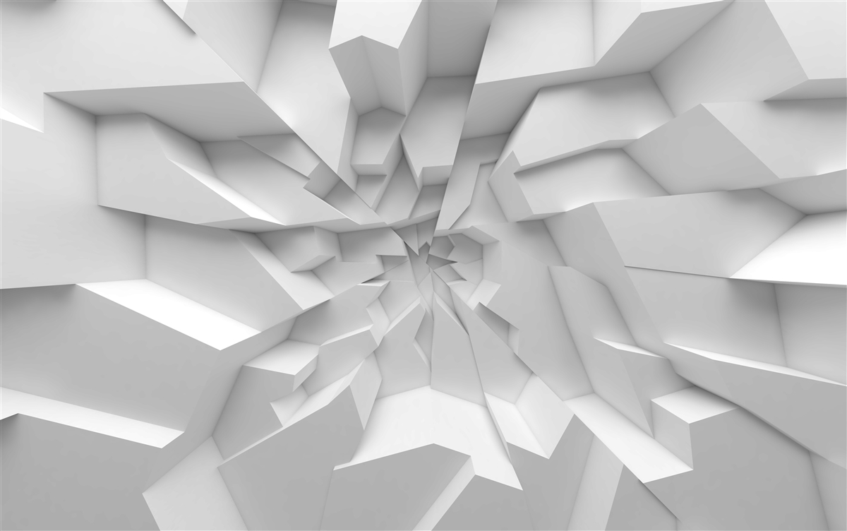 Fototapeta abstrakcyjne kształty 3d