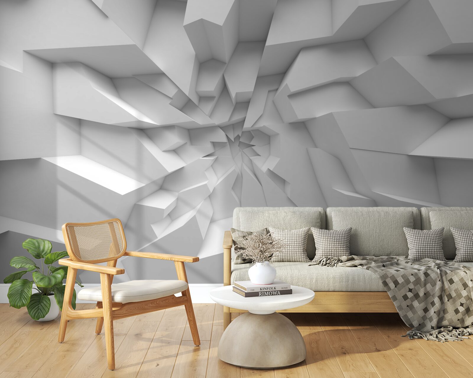 Fototapeta abstrakcyjne kształty 3d