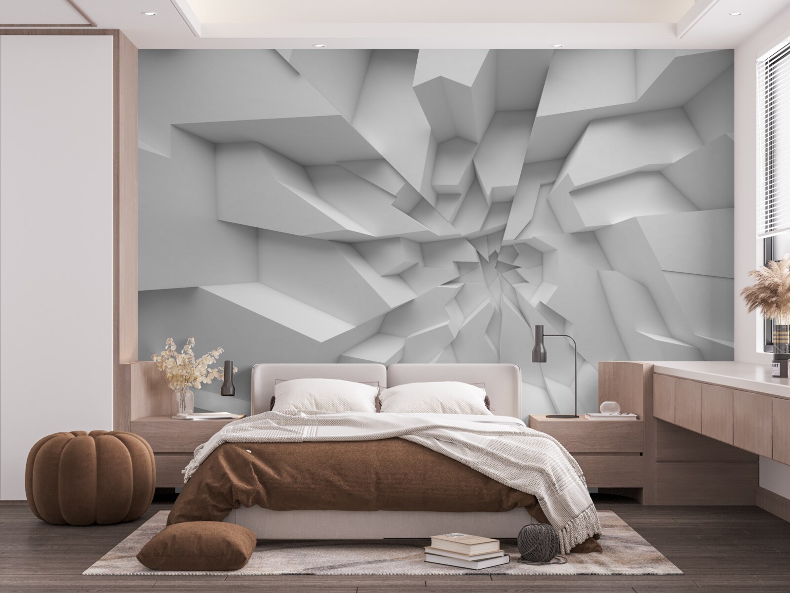 Fototapeta abstrakcyjne kształty 3d