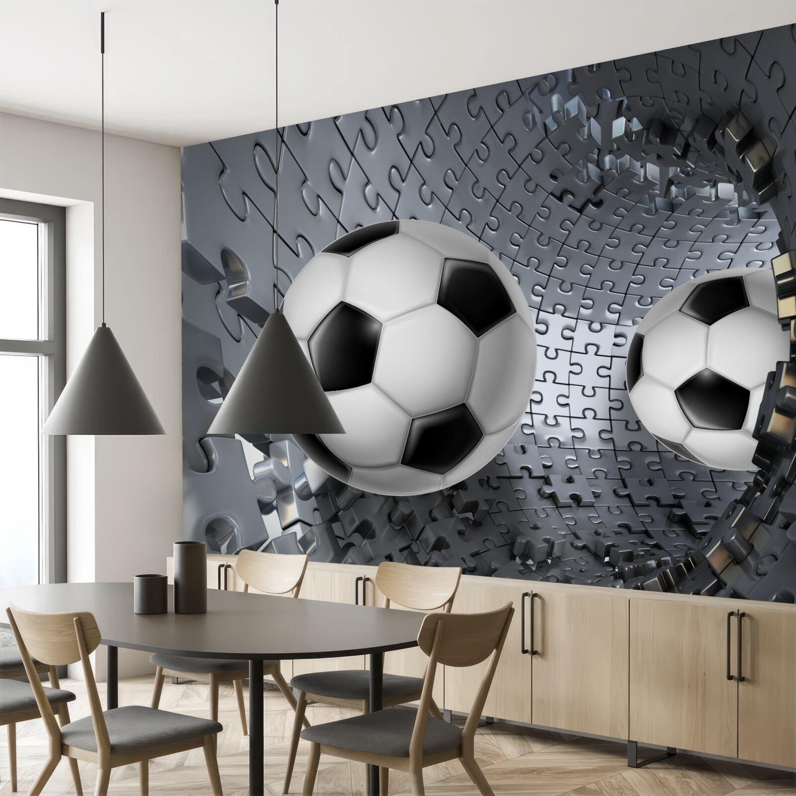Fototapeta piłki i puzzle