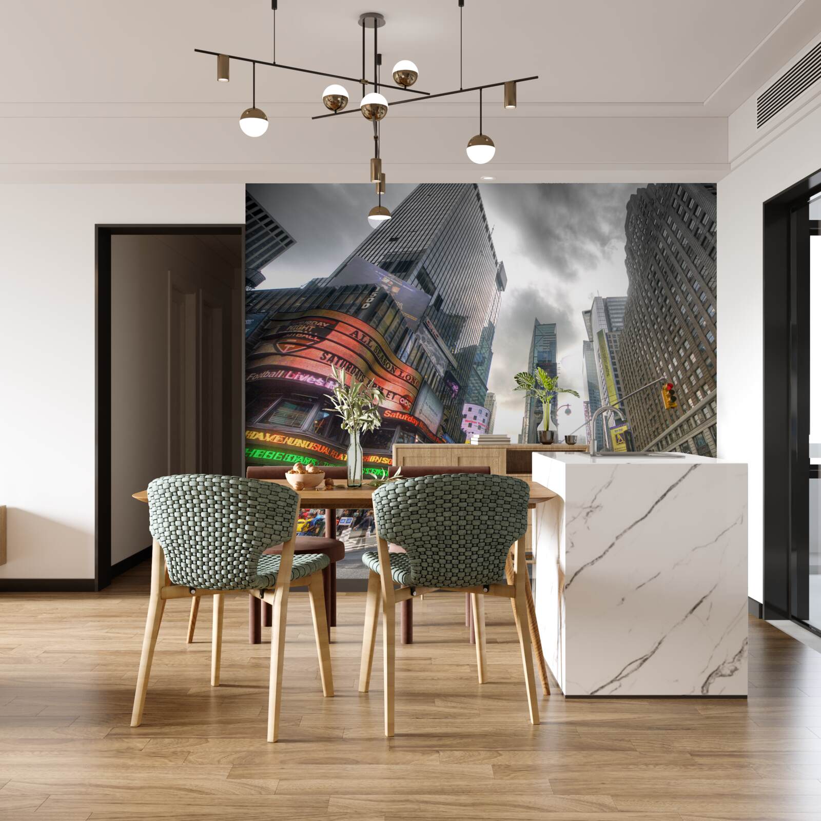 Fototapeta miasto w przededniu burzy