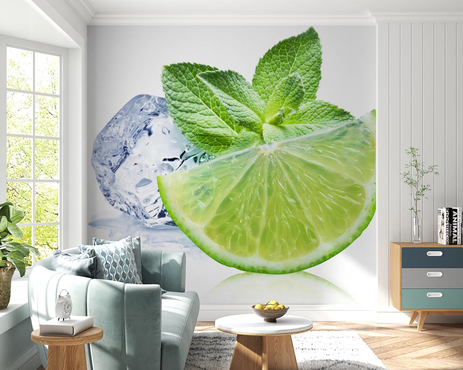 Fototapeta koktajl z limonki i mięty